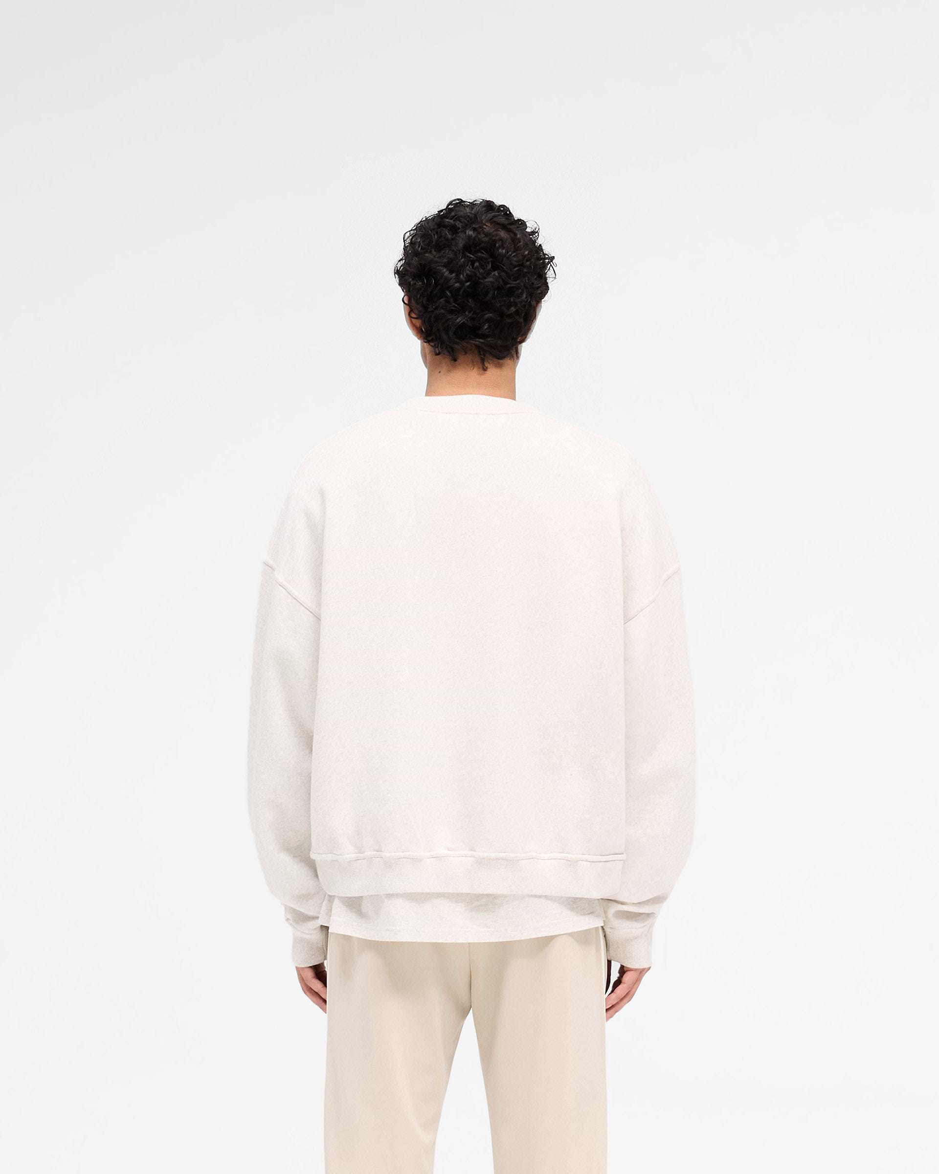 Rep Applique Sweater - Crema Jaspeado