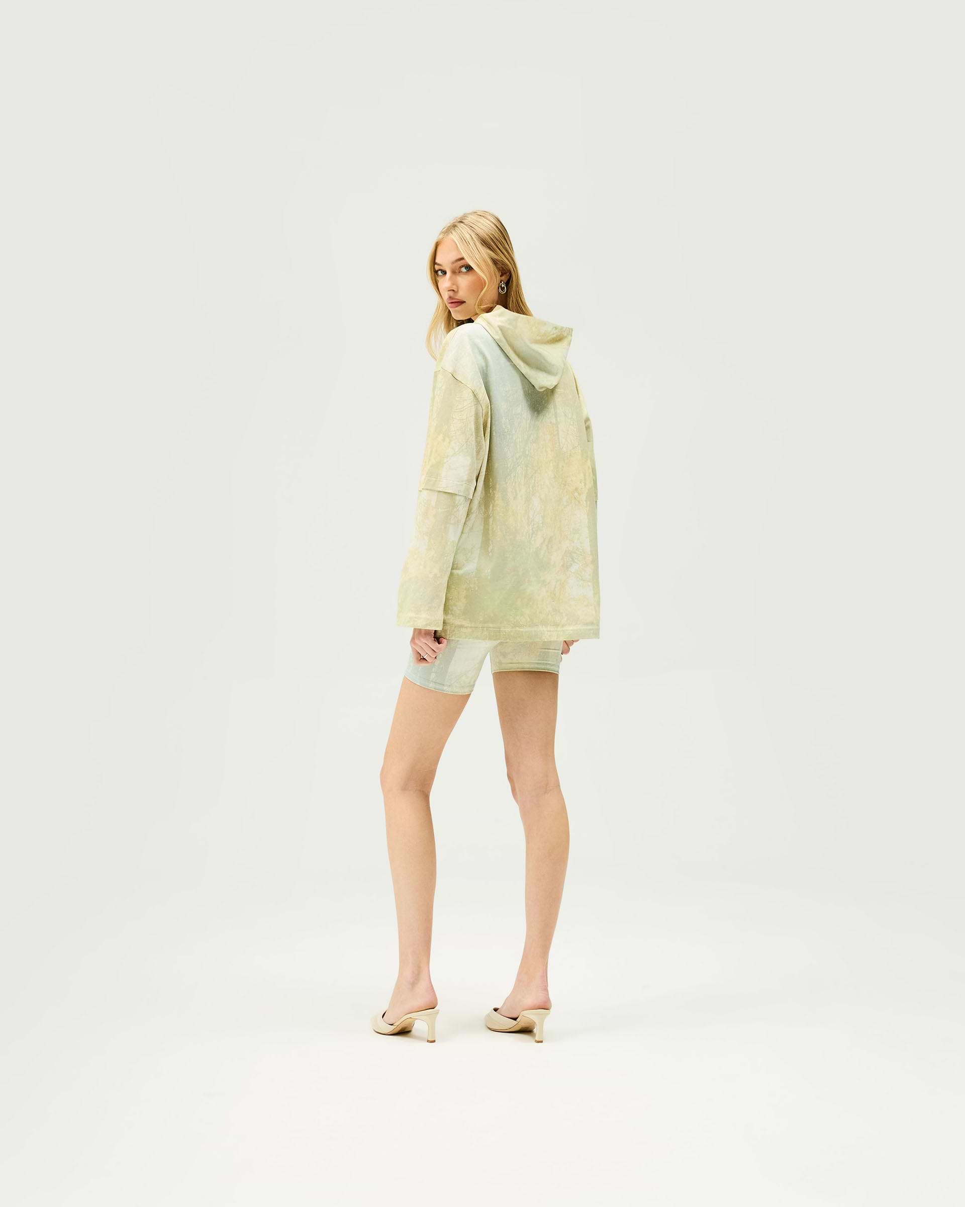 Hideaway Hooded T-Shirt - Waldprint
