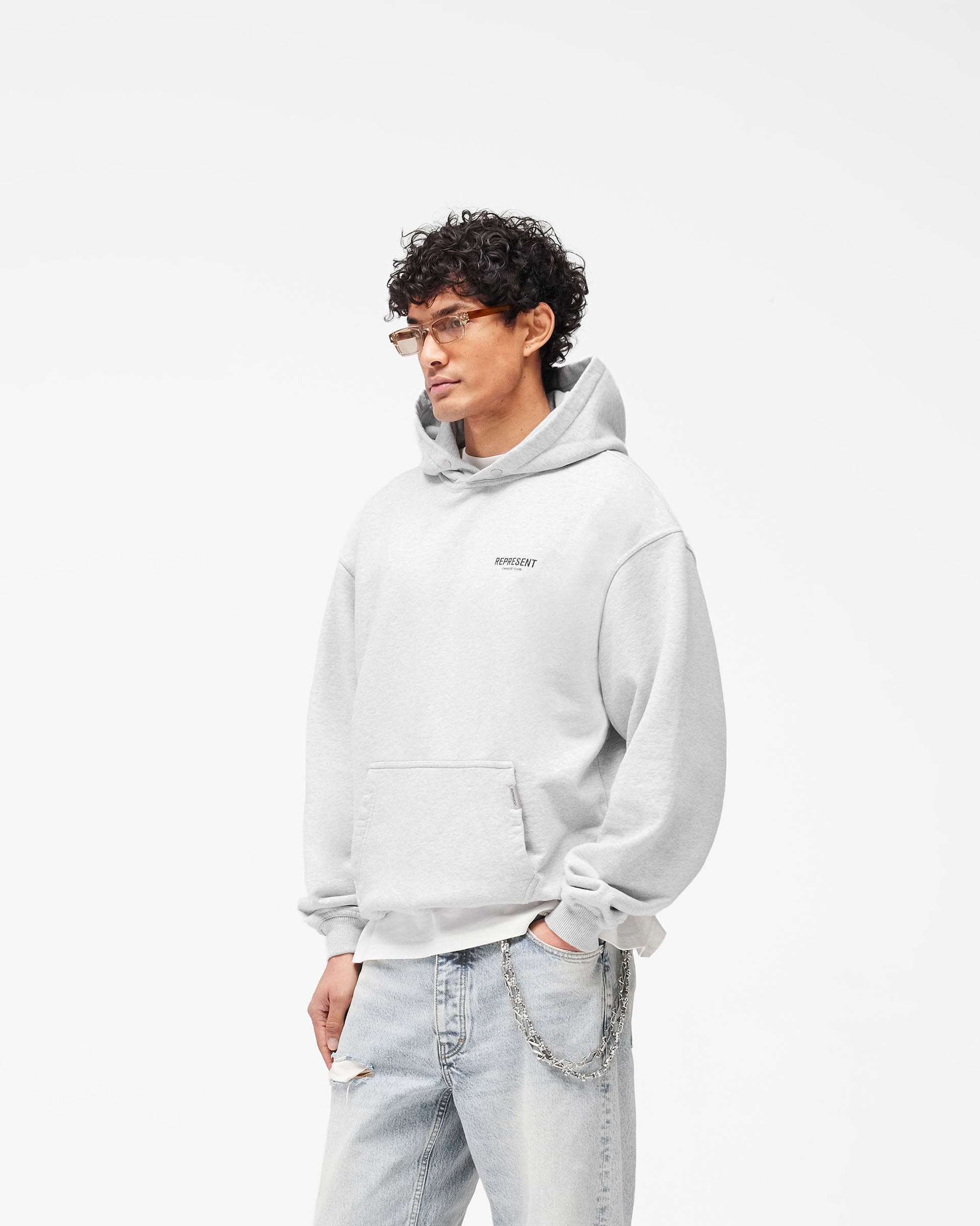 Represent Owners Club Hoodie - Ash Grey