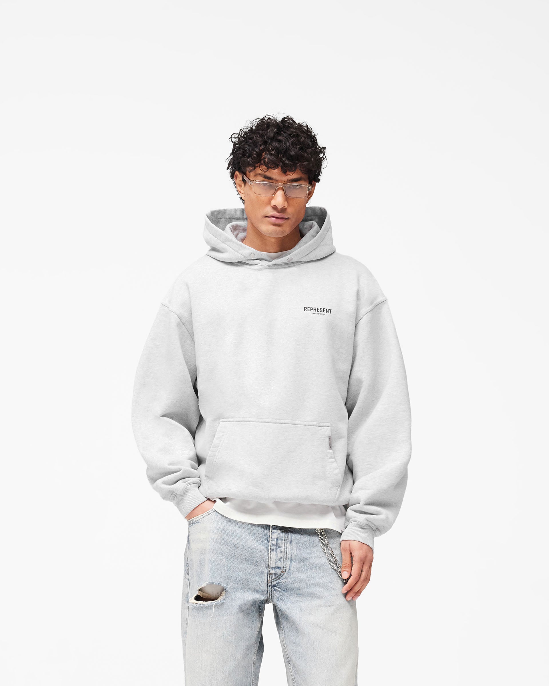 Represent Owners Club Hoodie - Ash Grey