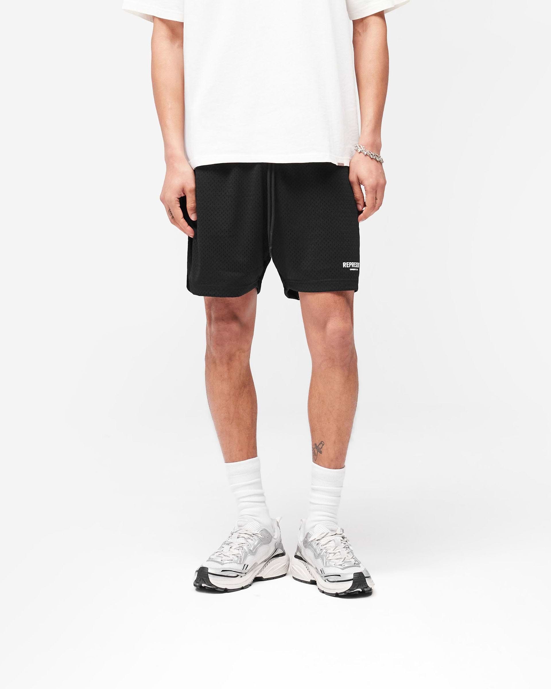 Represent Owners Club Mesh Shorts - Negro