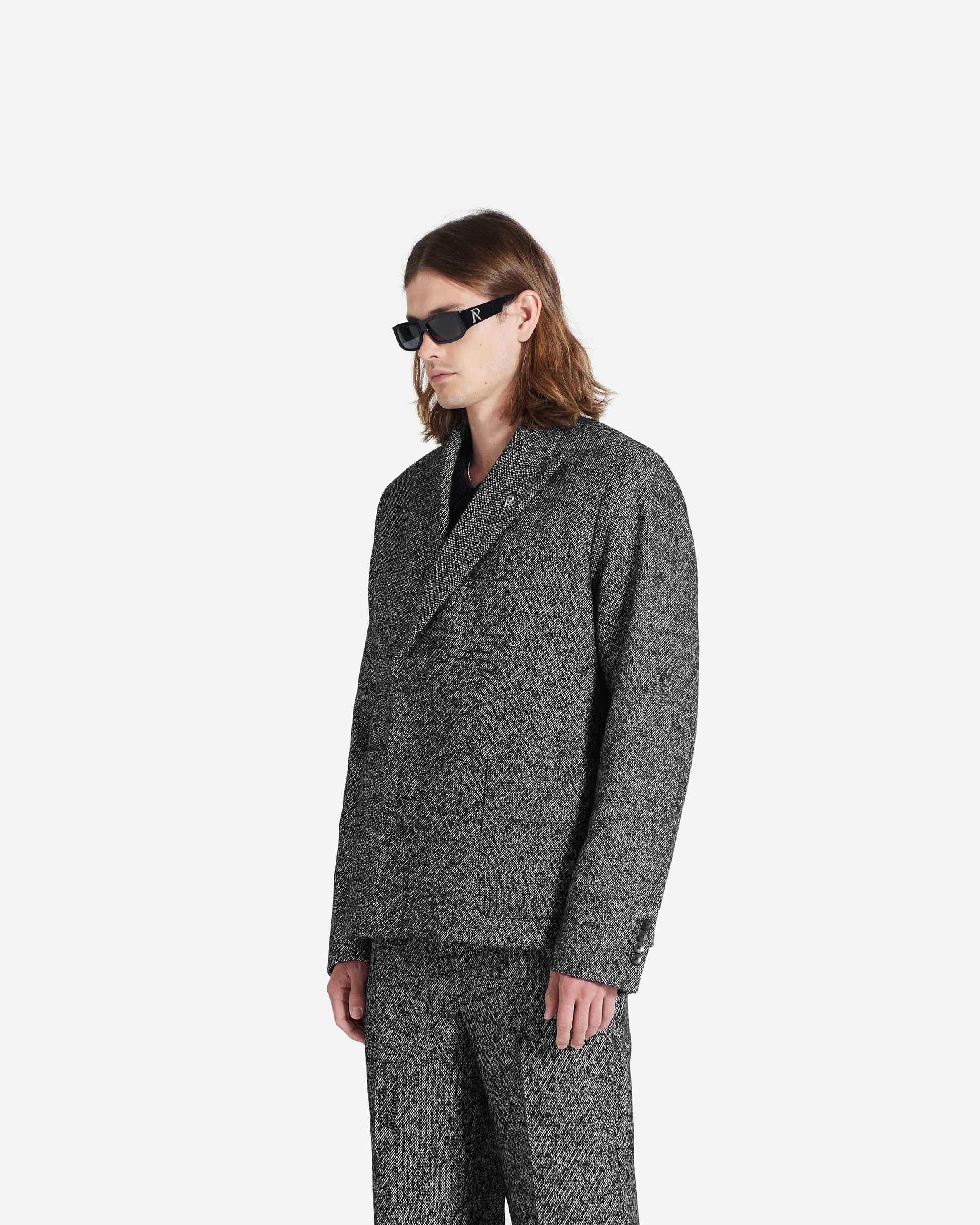 Double Breasted Blazer - Schwarz Weiss