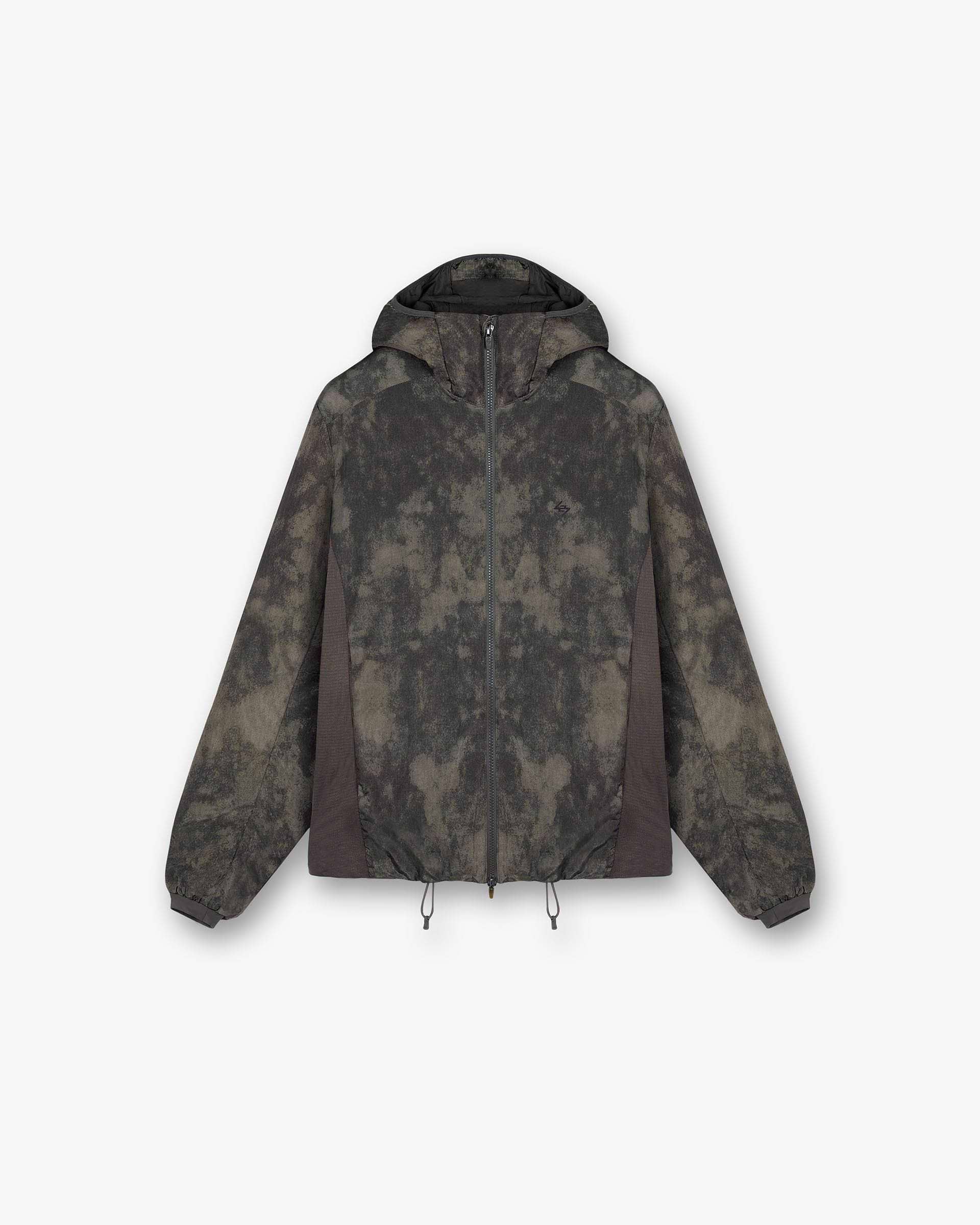Front product image of a mens green jacket on a plain white background | Team 247 Insulated Jacket in Terrain | Insulated jacket with snapback design | 247 Outerwear | Represent Clo