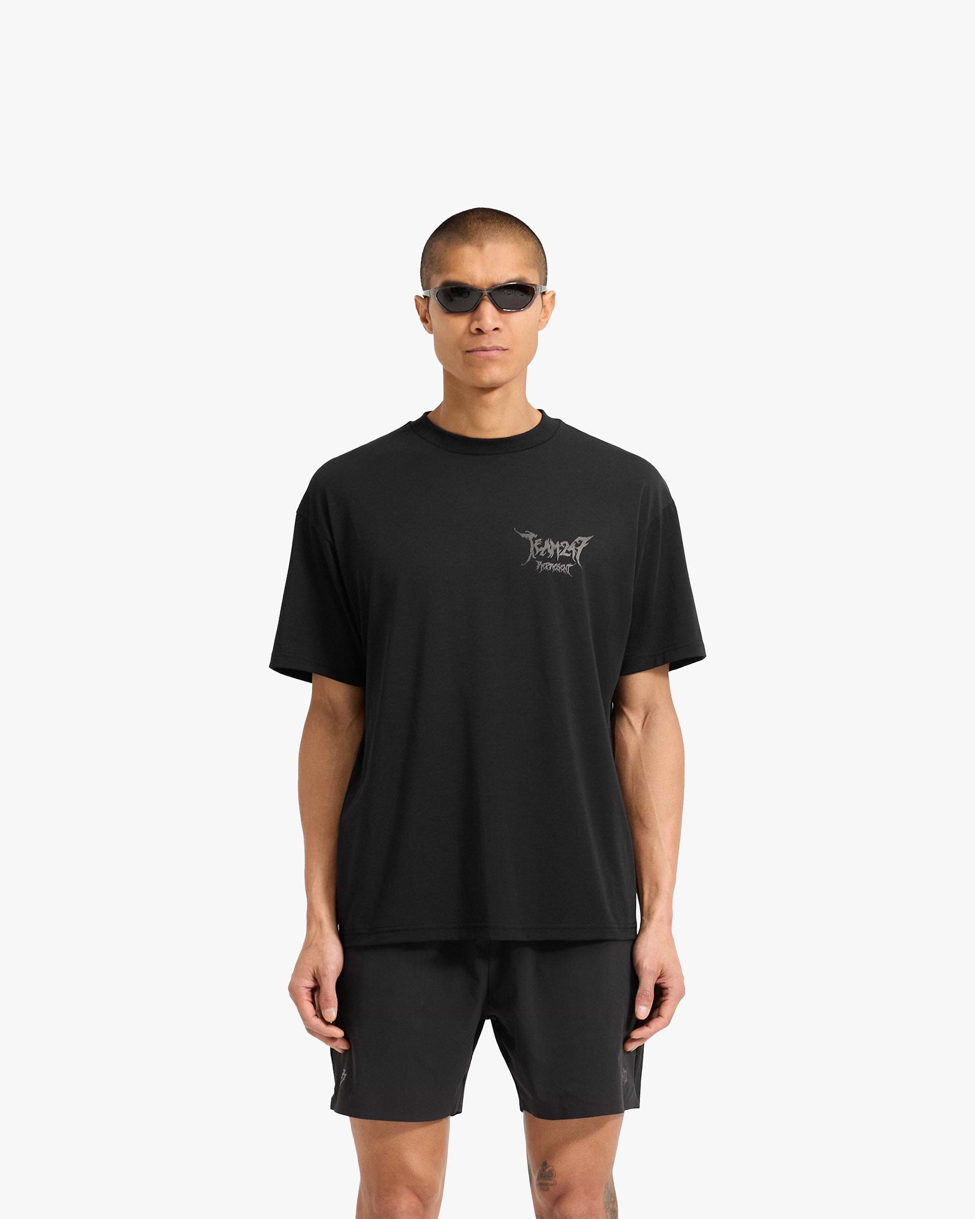 Team 247 X END Oversized T-Shirt - Noir Profond