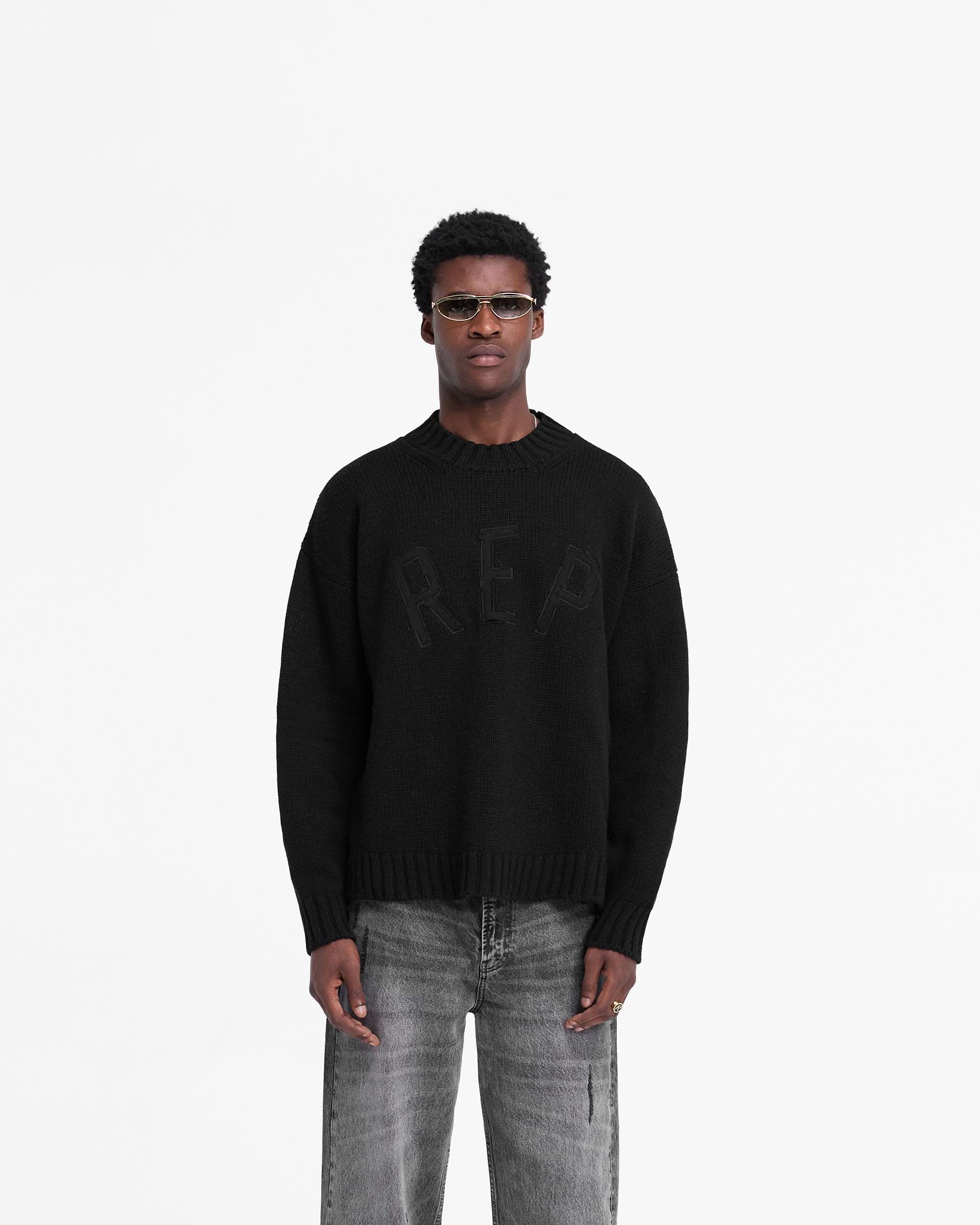 Rep Knit Jumper - Negro