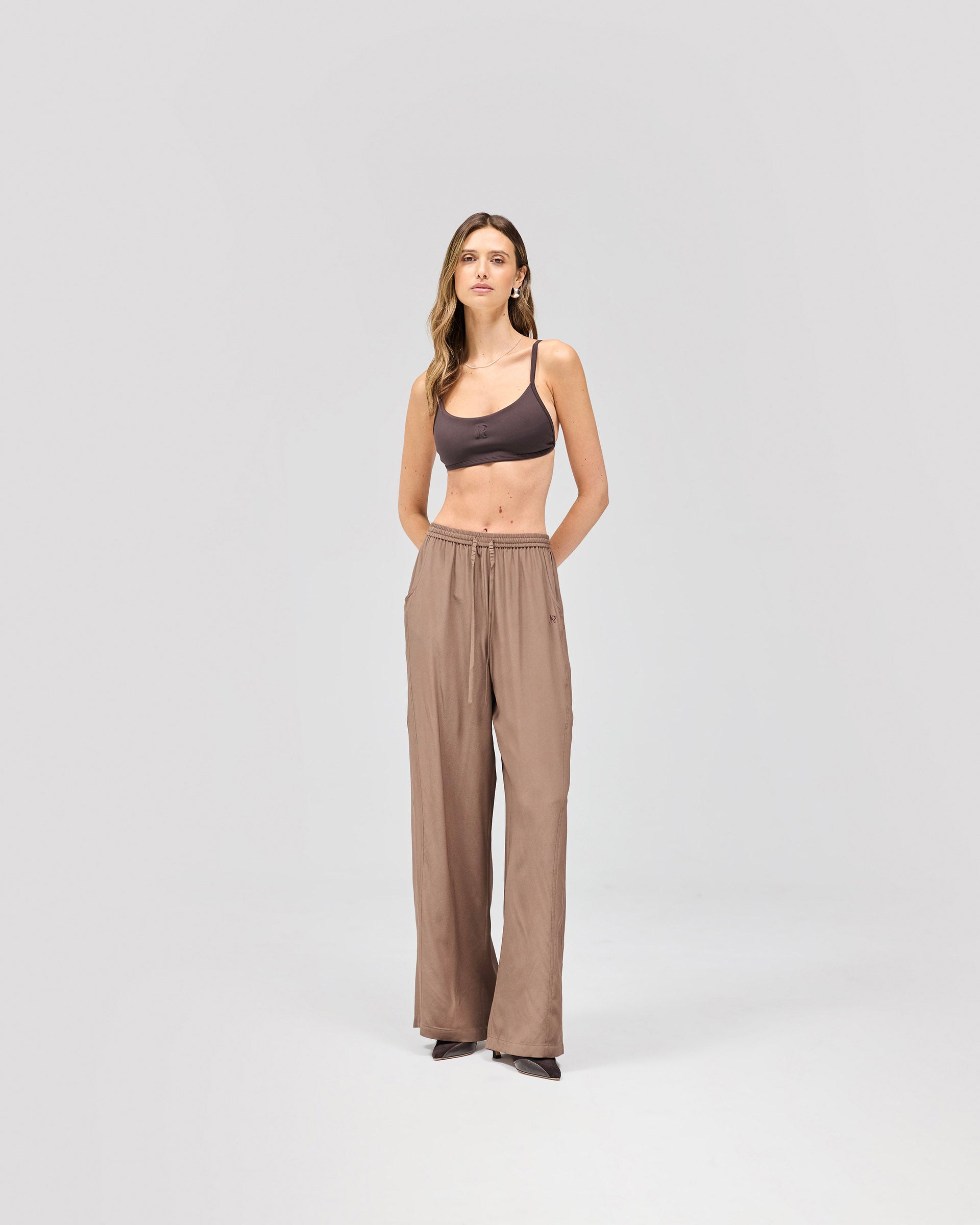 Mirage Silk Jogger - Kaffee Quarz