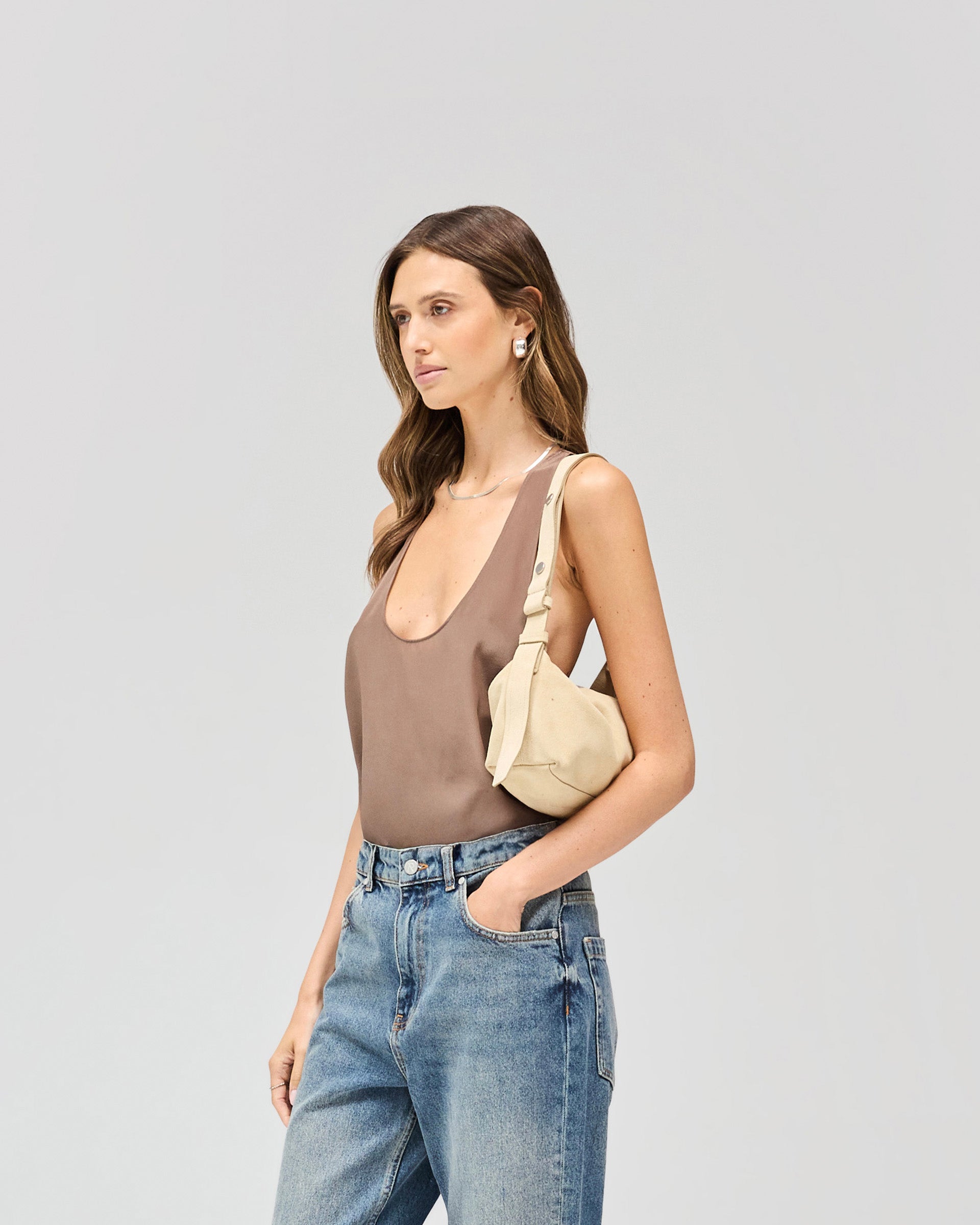 Mirage Silk Vest - Kaffee Quarz