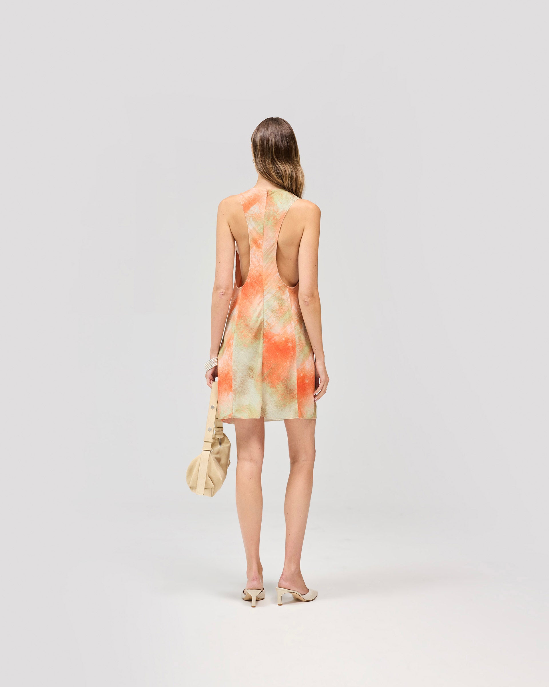 Illusion Mini Dress - Waldmuster Orange
