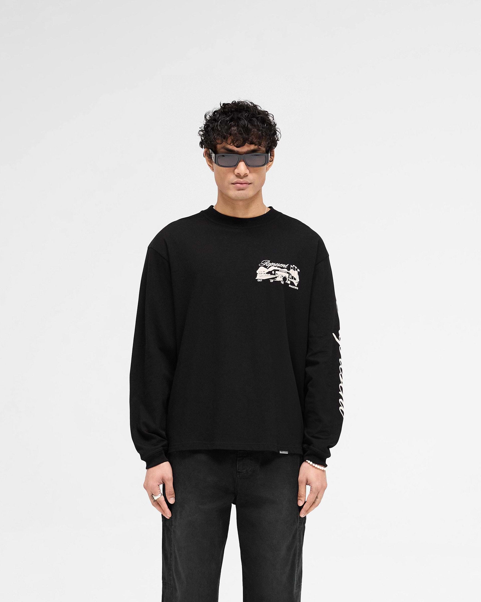 Raceway T-Shirt Manche longue - Noir Intense