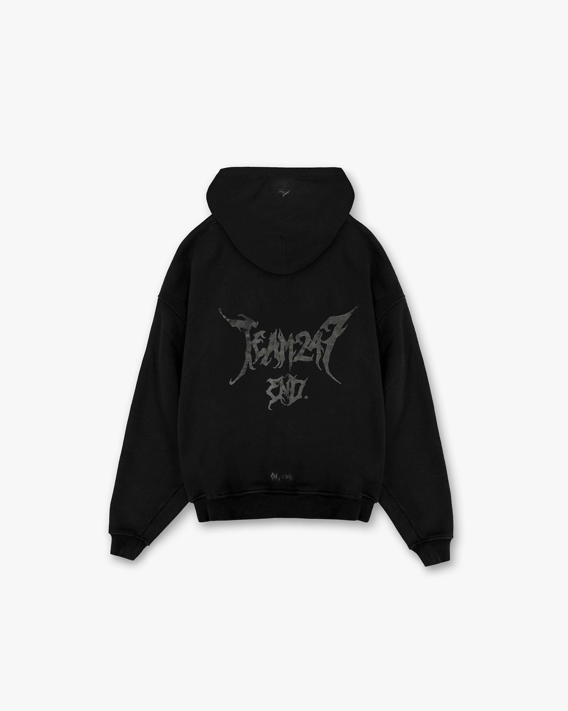Team 247 X END Oversized Hoodie - Noir Jet
