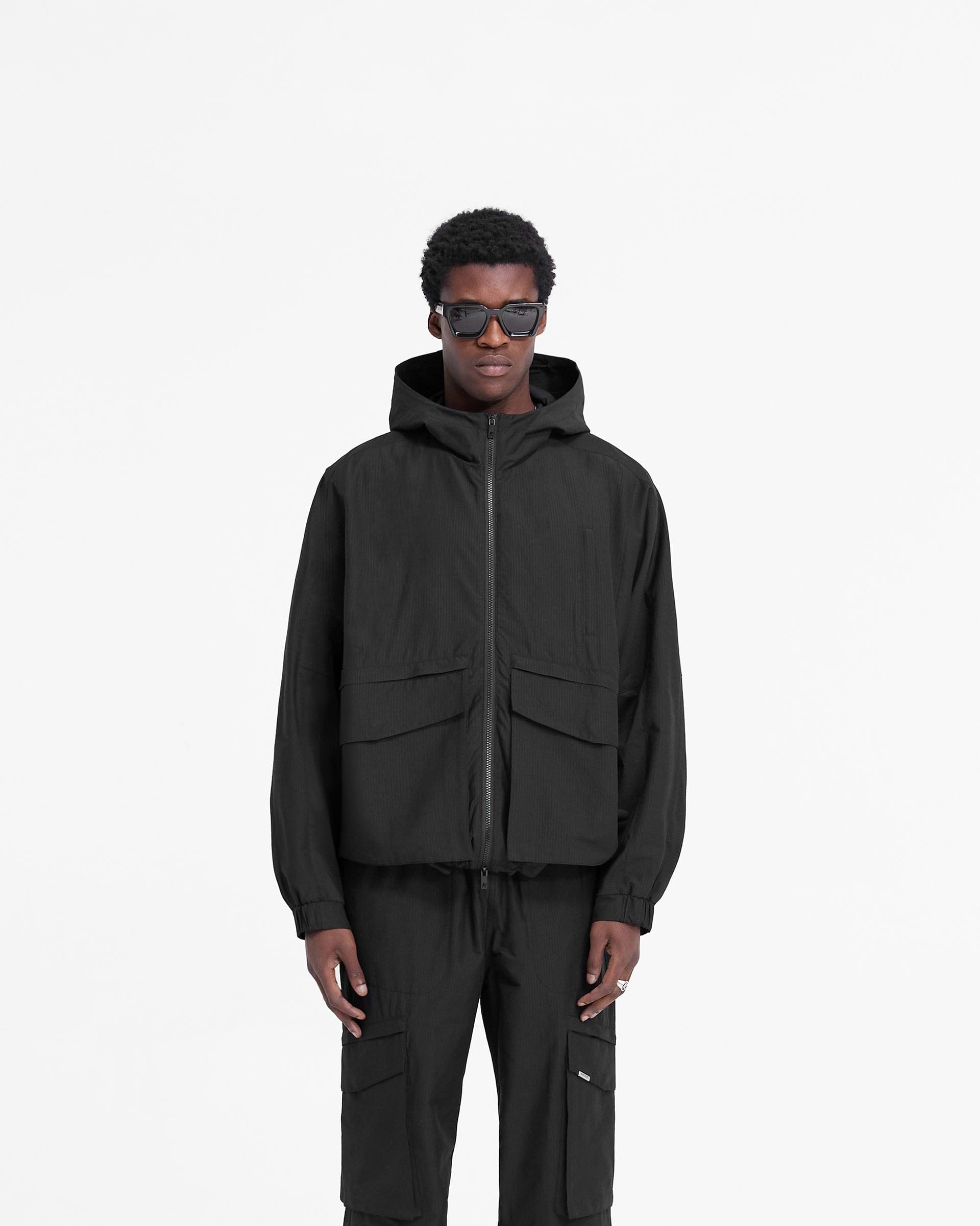 Tech Cargo Jacket - Negro Jet