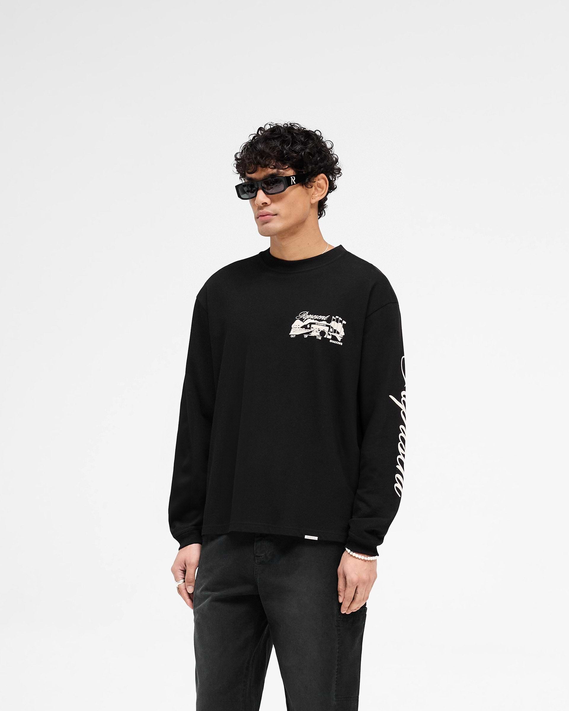 Raceway T-Shirt Manche longue - Noir Intense