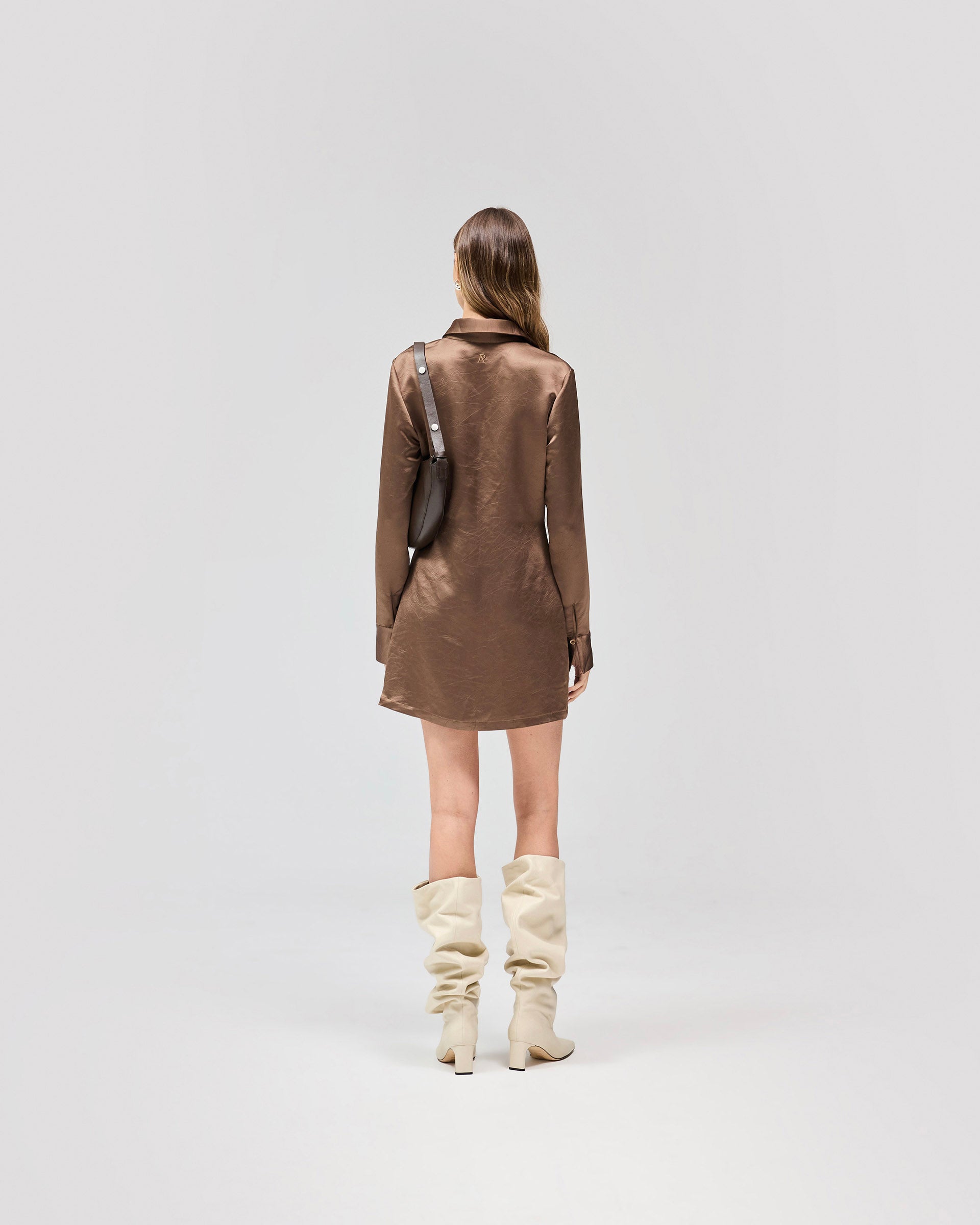 Vision Mini Dress - Coffee Quartz
