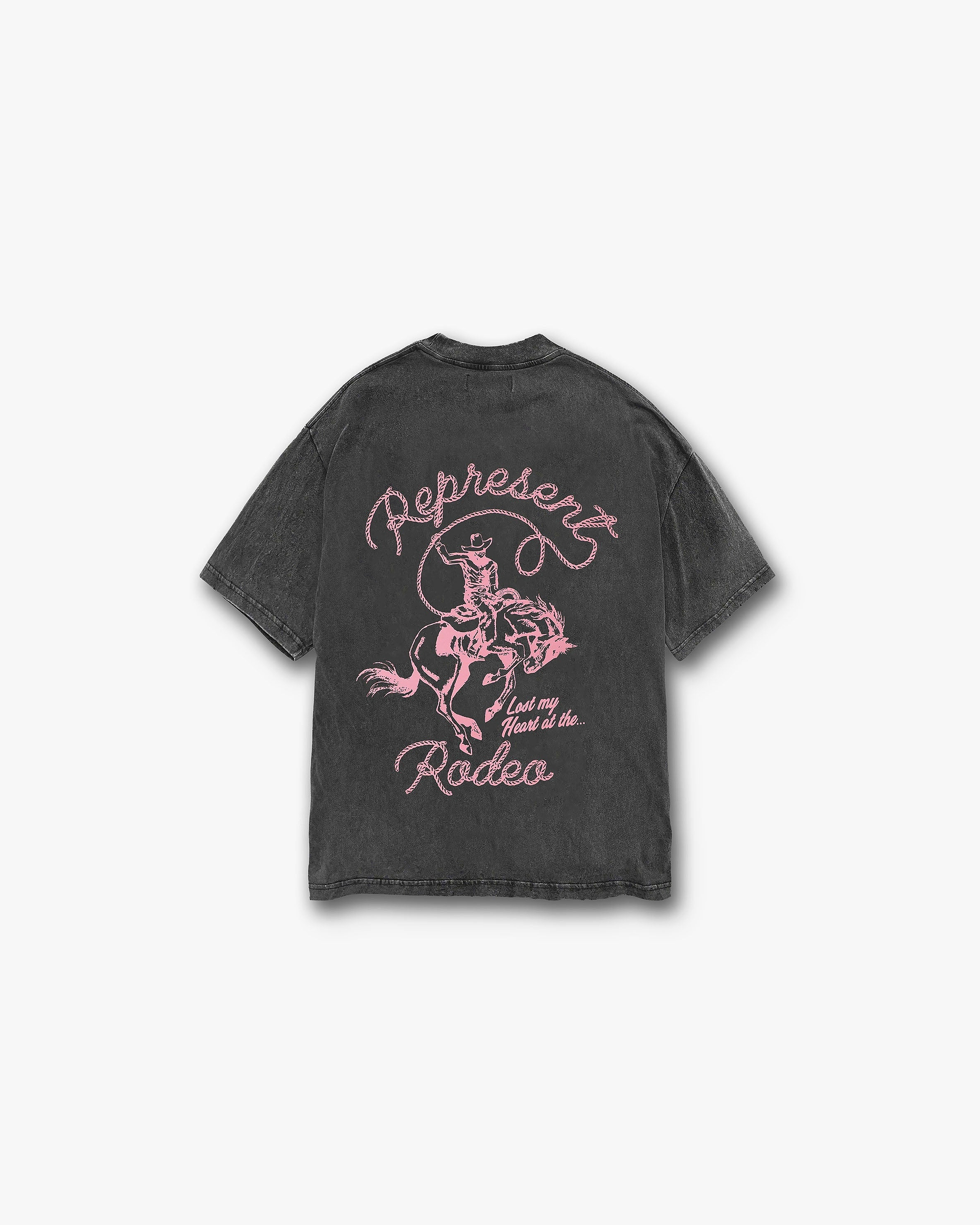 T-Shirt Rodéo Au Point De Chaîne - Gris Vintage