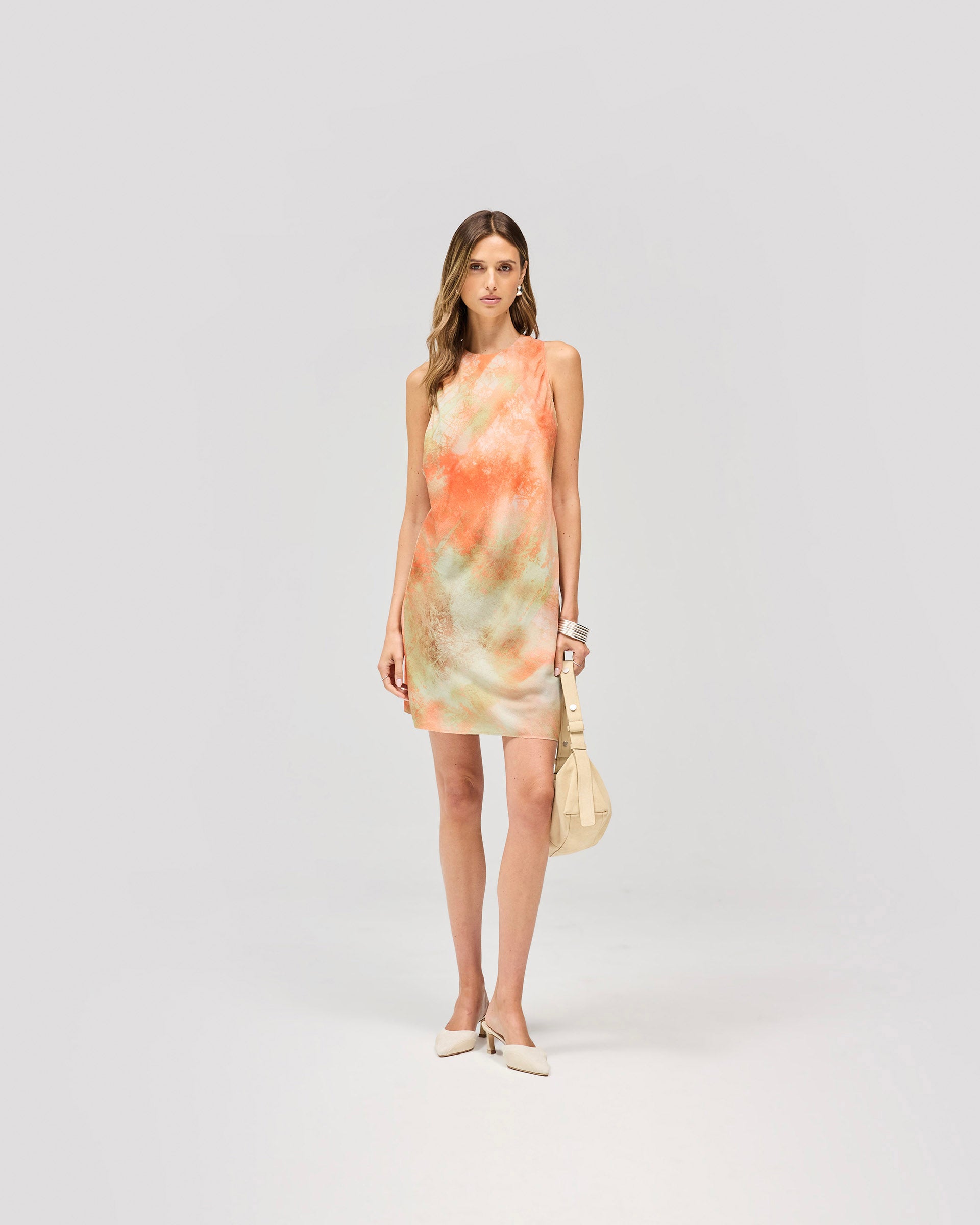 Illusion Mini Dress - Waldmuster Orange