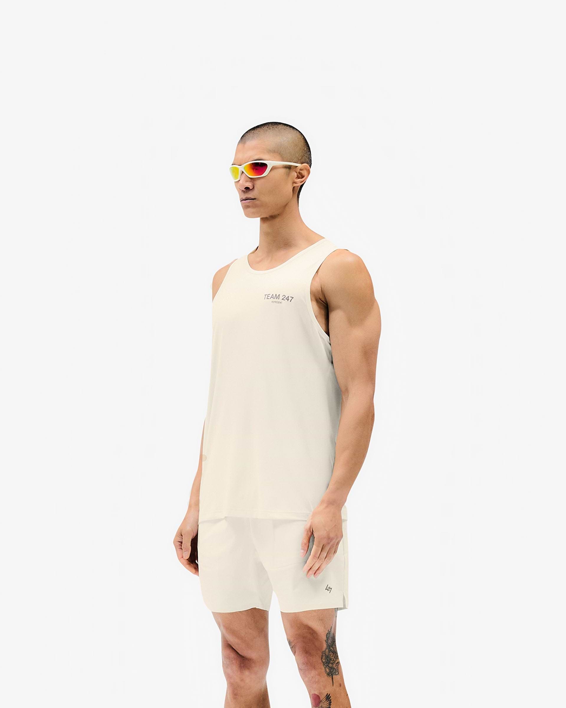Team 247 Run Vest - Creme