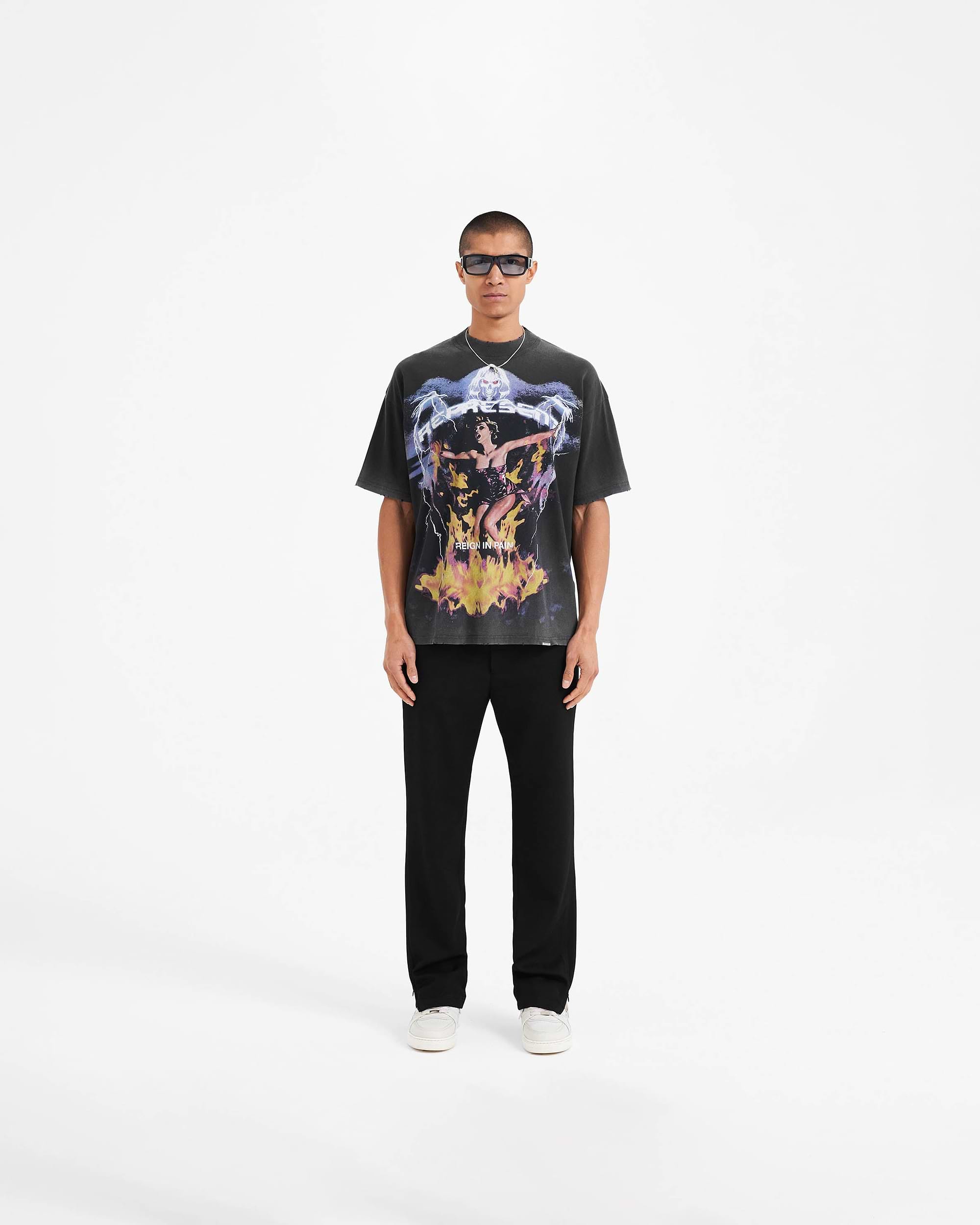 T-Shirt Spirit Reaper - Noir Vintage