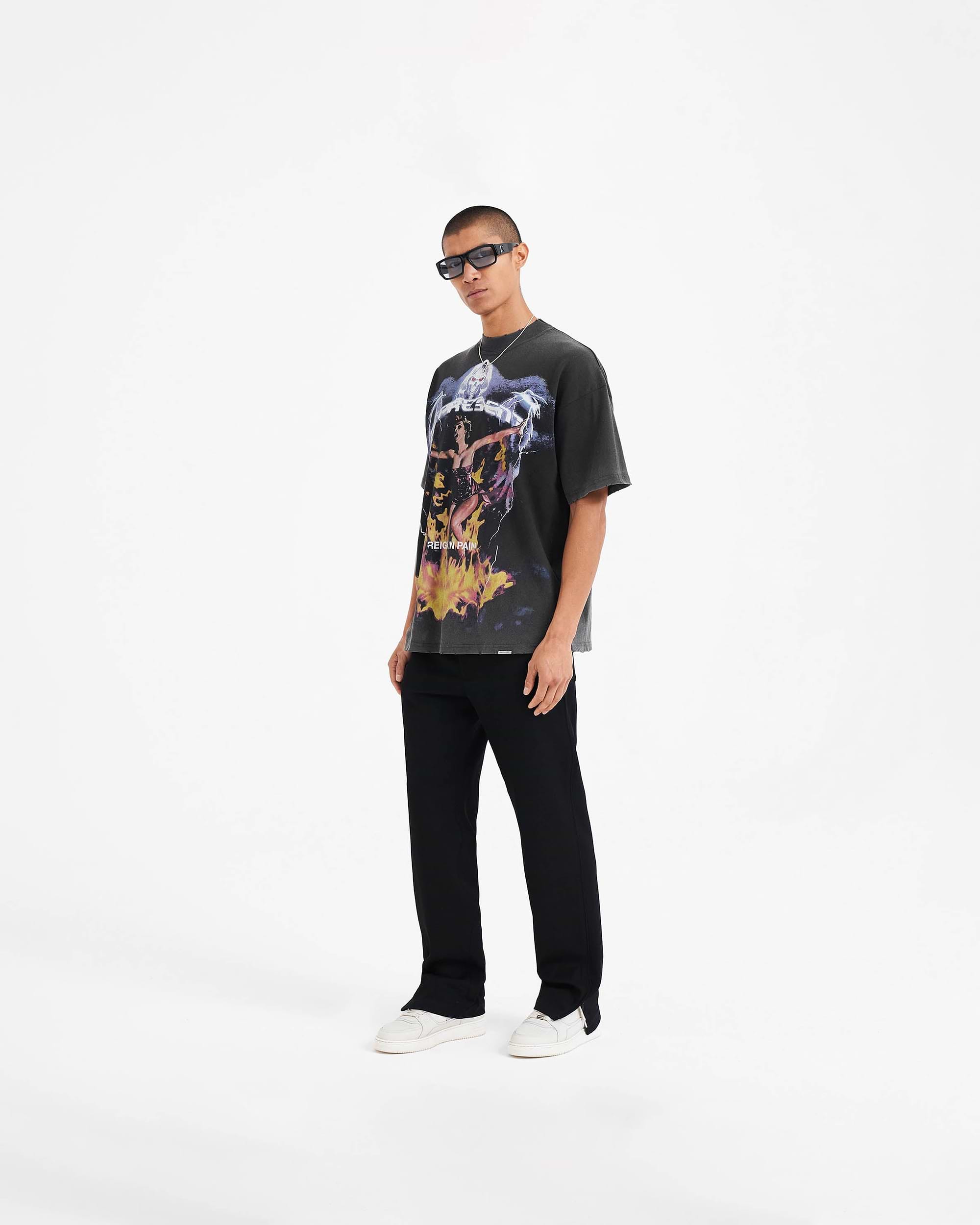 T-Shirt Spirit Reaper - Noir Vintage