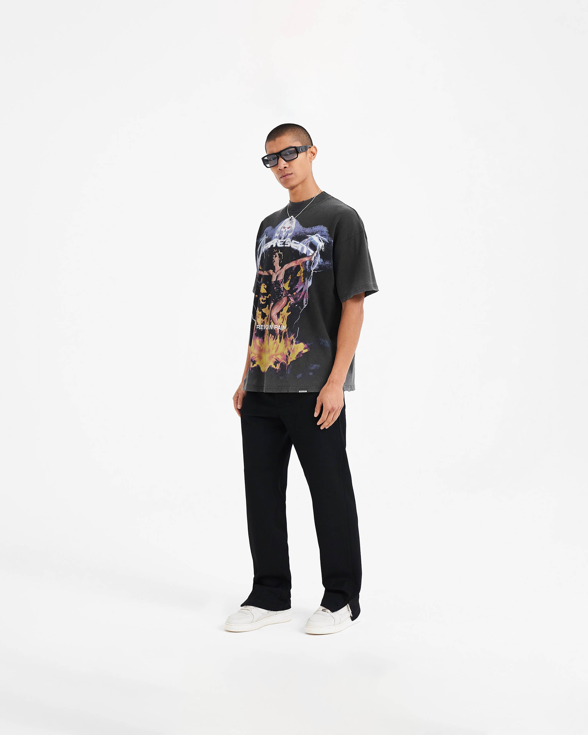 T-Shirt Spirit Reaper - Noir Vintage