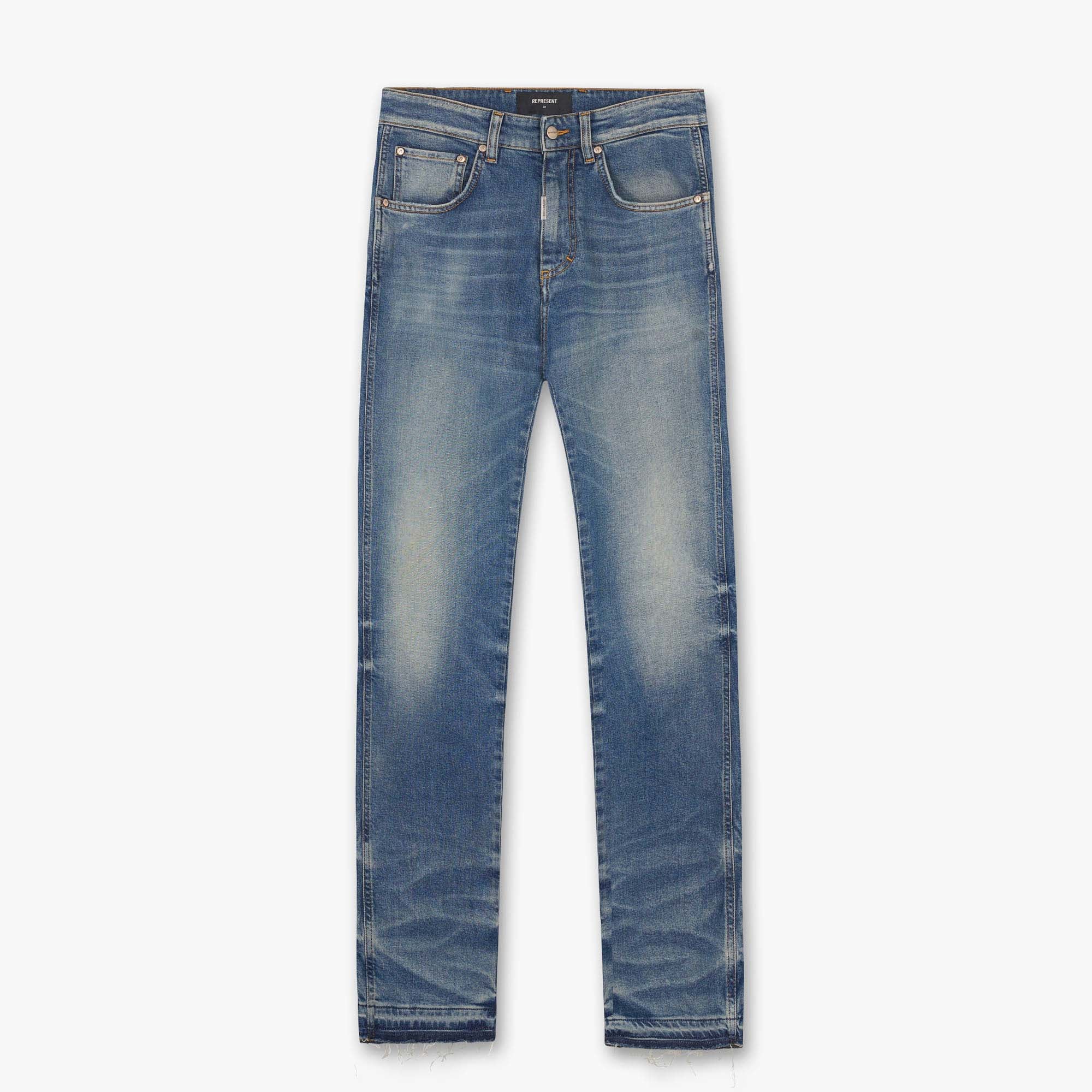 Denim à jambe droite - Bleu vintage