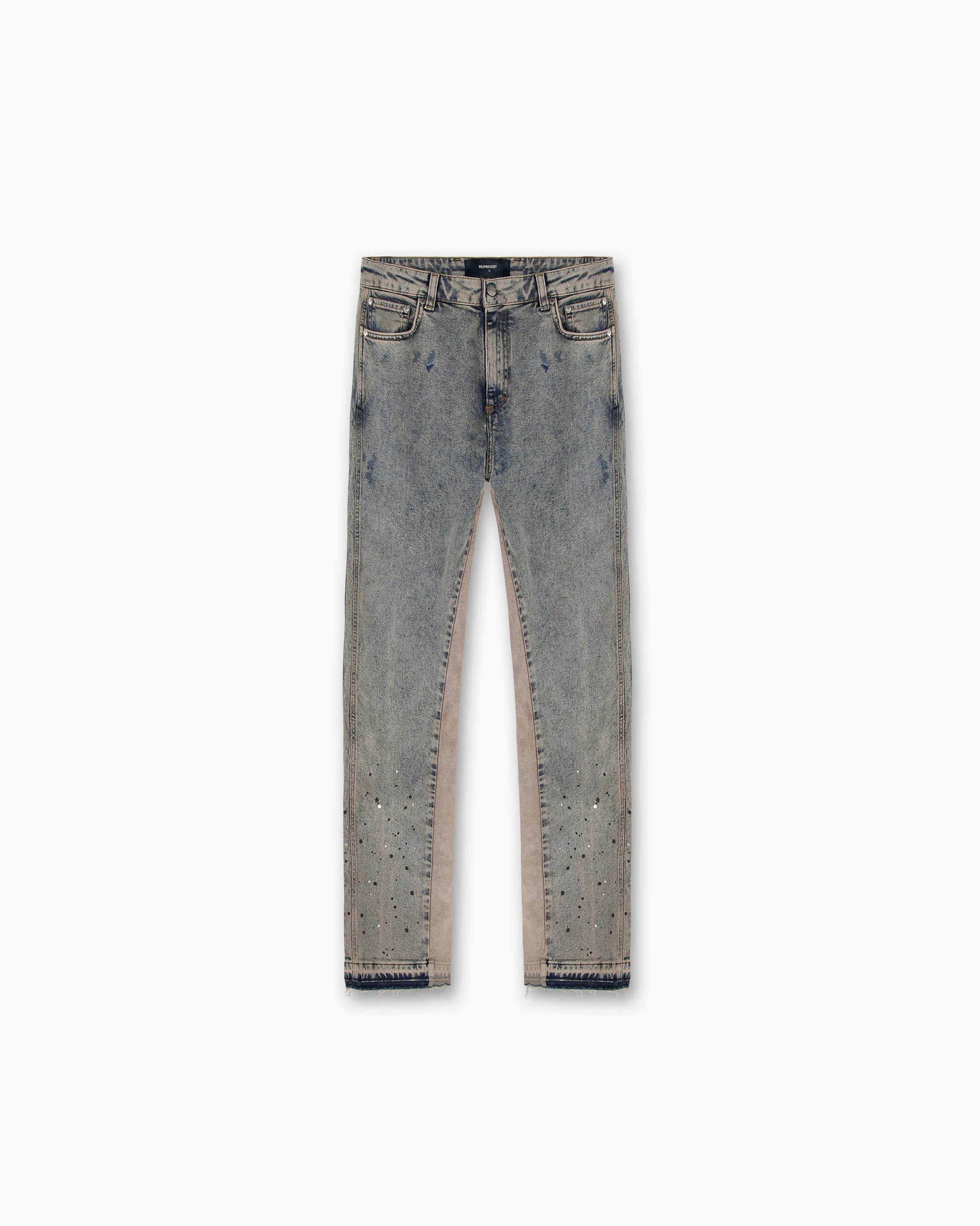 Denim à jambe droite - Bleu poussière