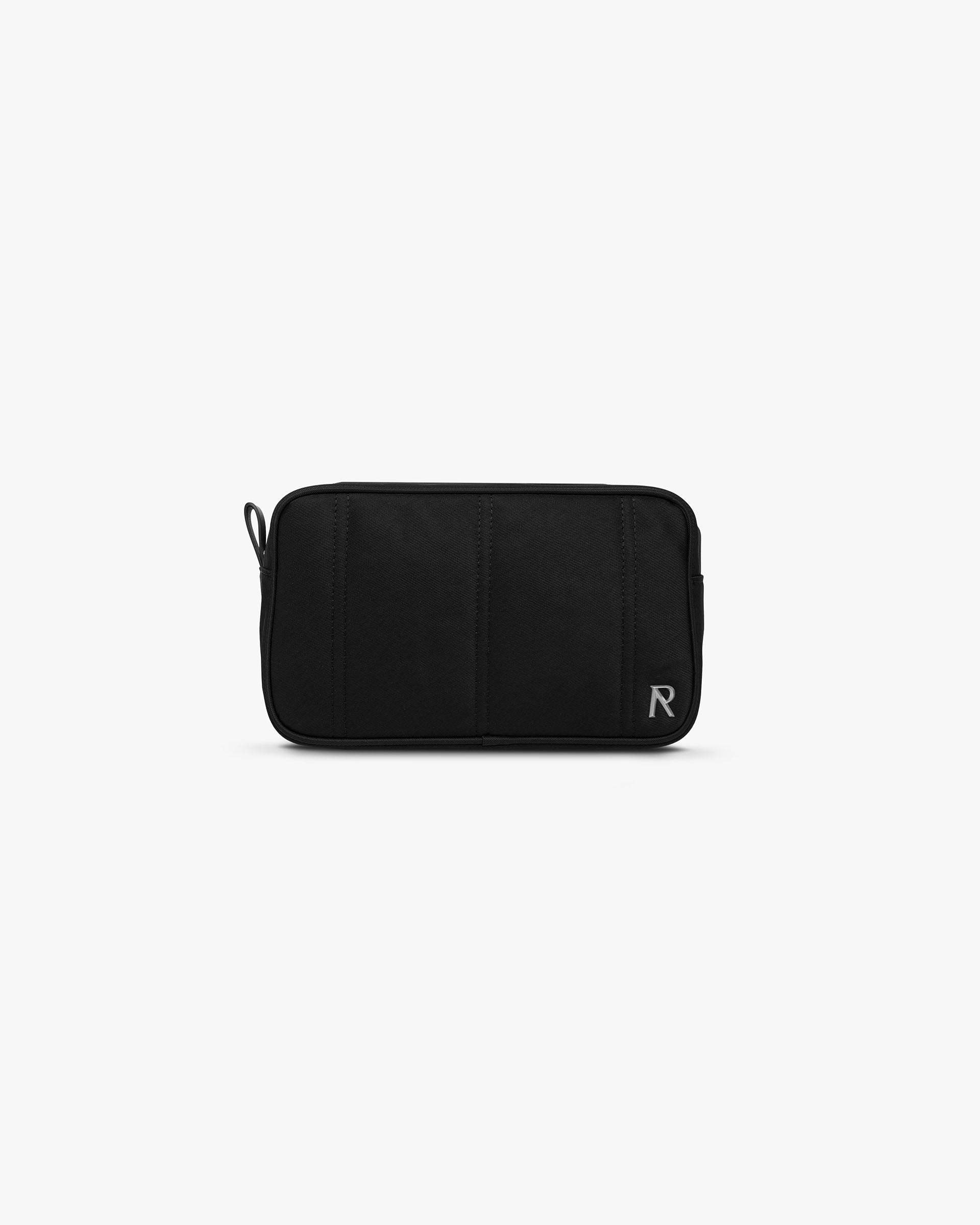Quilted Wash Bag - Jet Black