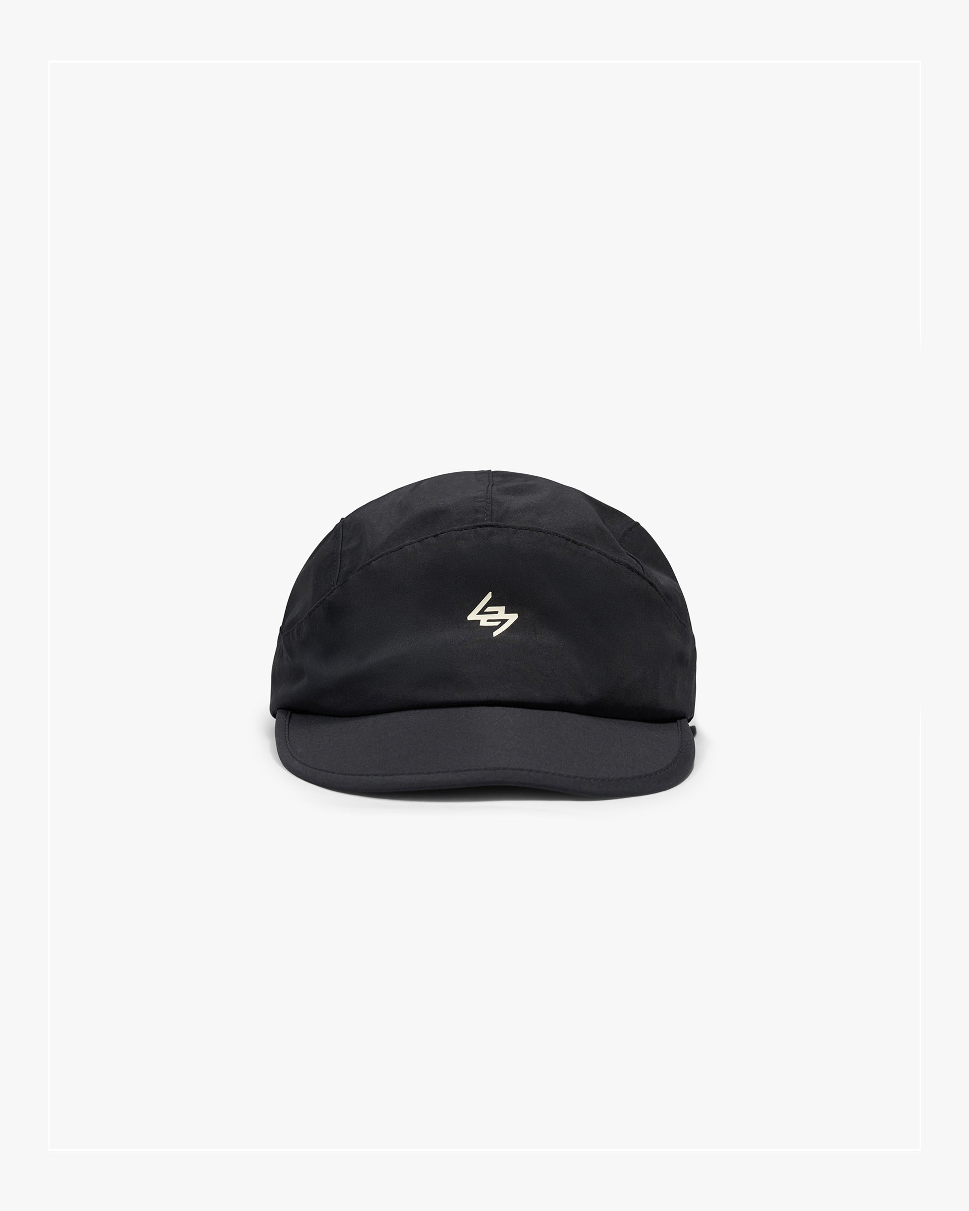 247 Panelled Taped Cap - Black