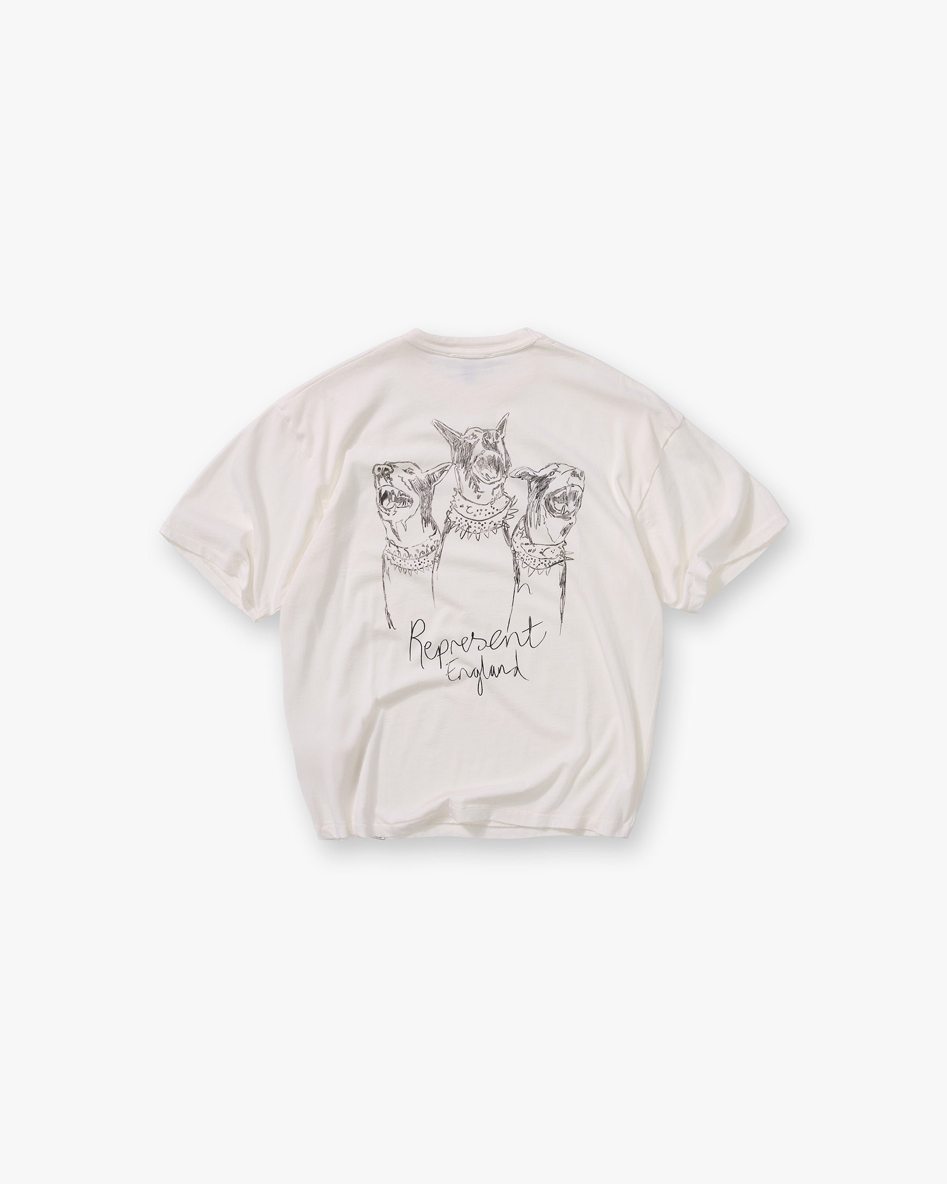 Hand Drawn Thoroughbred T-Shirt - Flat White
