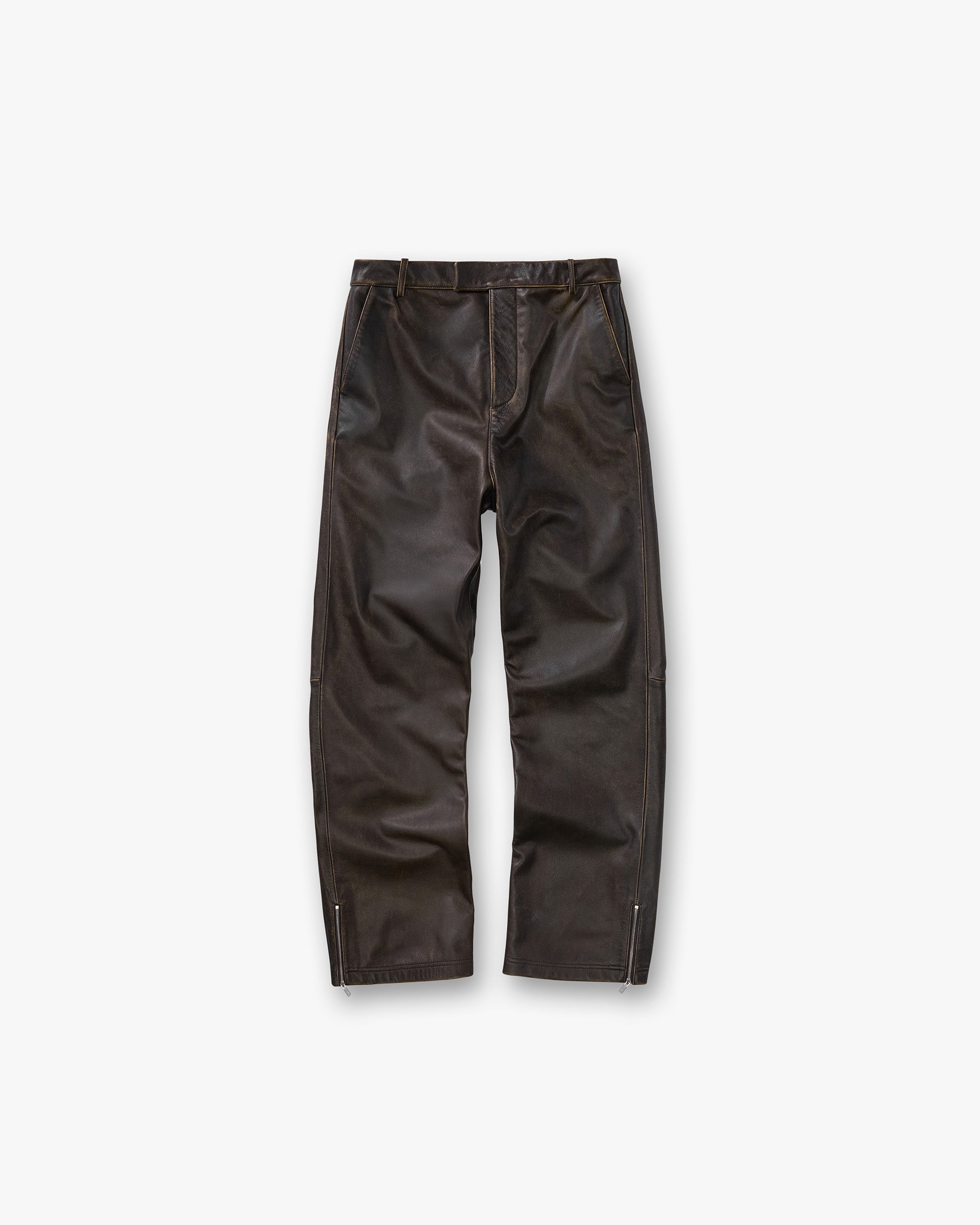 Sunfade Leather Pant - Nero