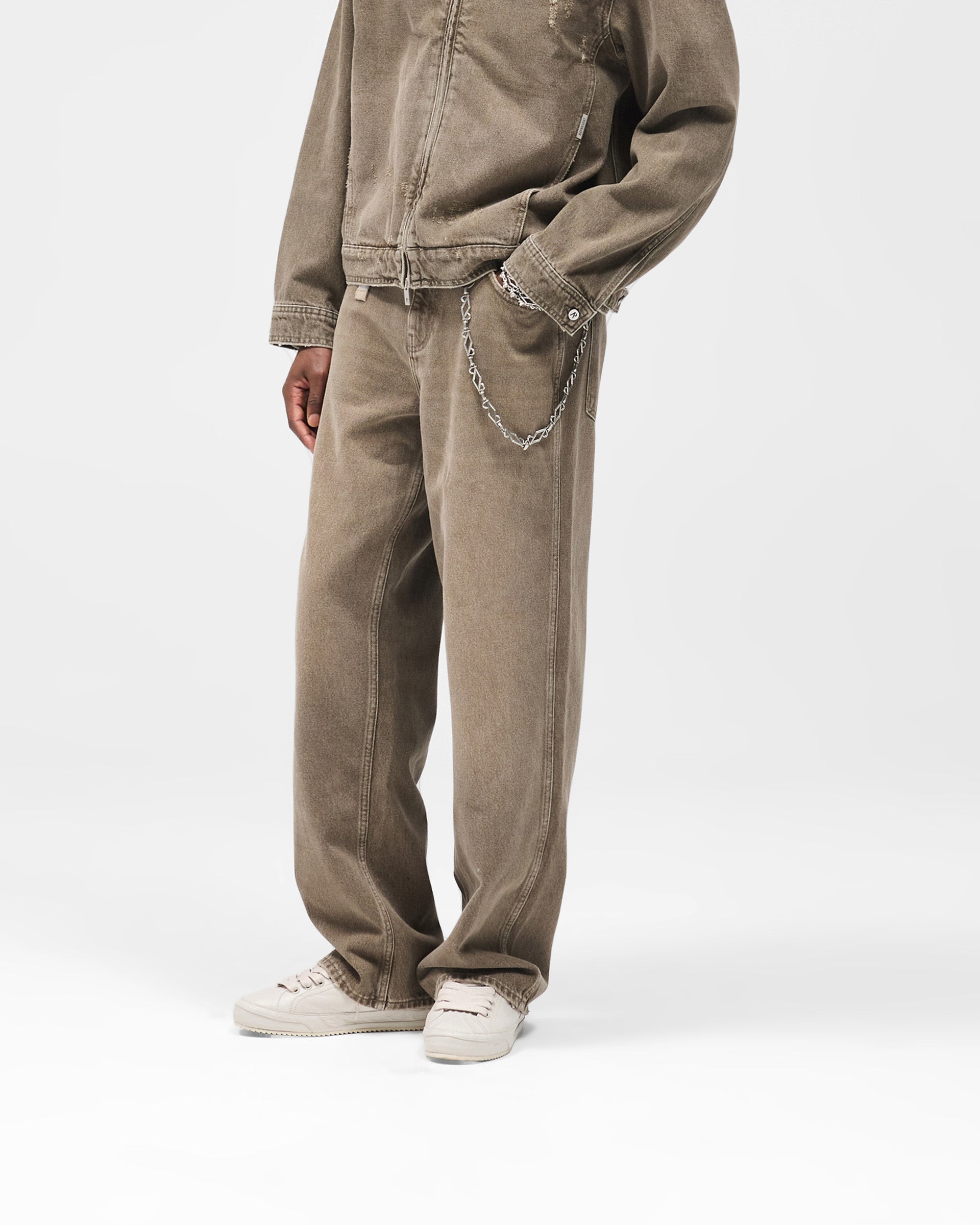 R3 Baggy Denim - Washed Olive