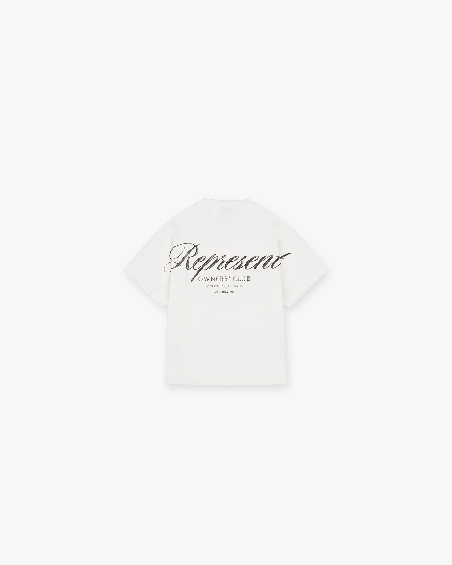 Represent Mini Owners Club Script T-Shirt - Flat White