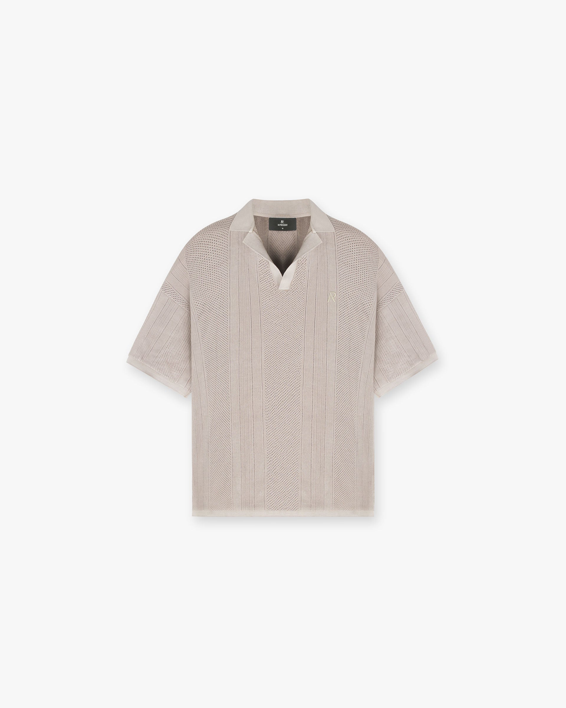 Open Stitch Polo - Cashmere