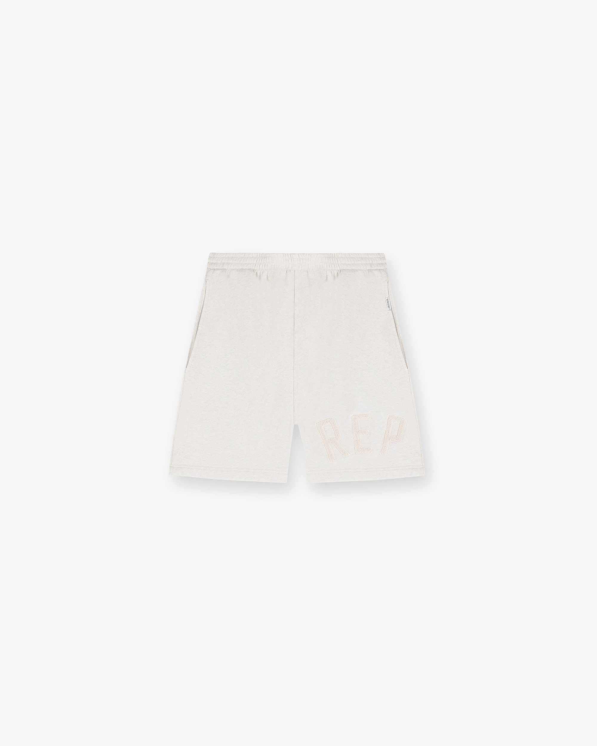 Rep Applique Shorts - Cream Marl
