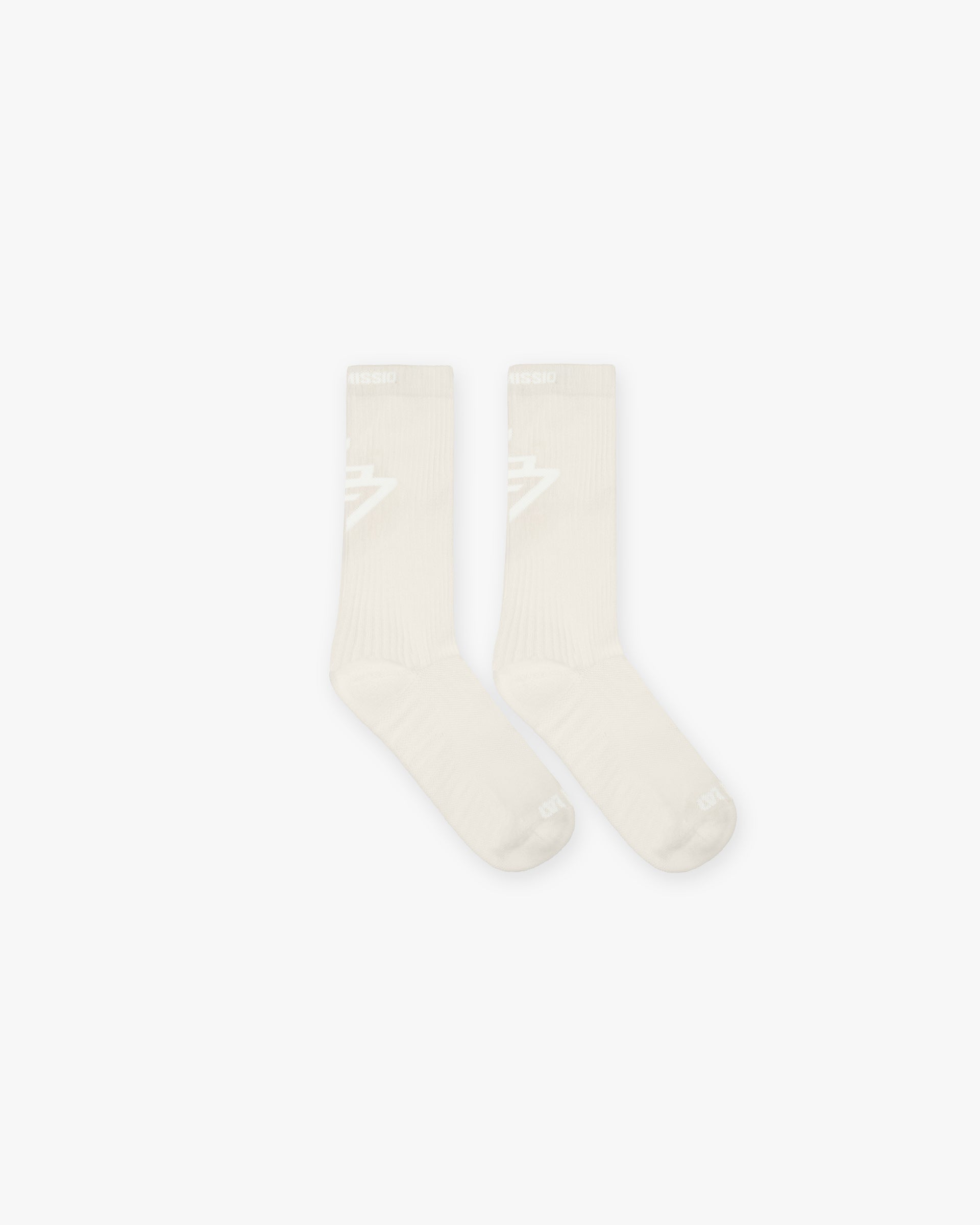 247 Logo Socks - Cream
