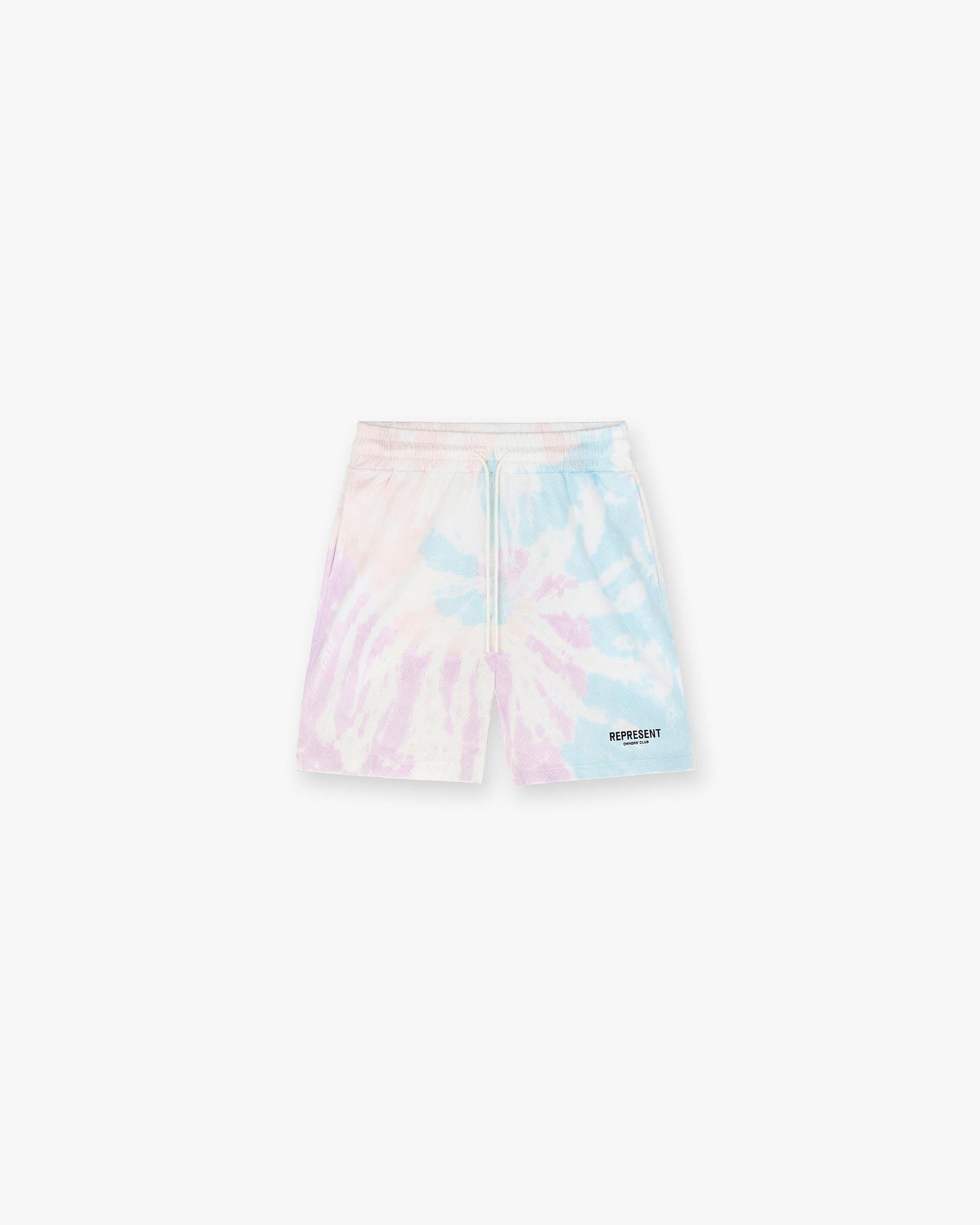 Represent Owners Club Mesh Shorts - Tie Dye