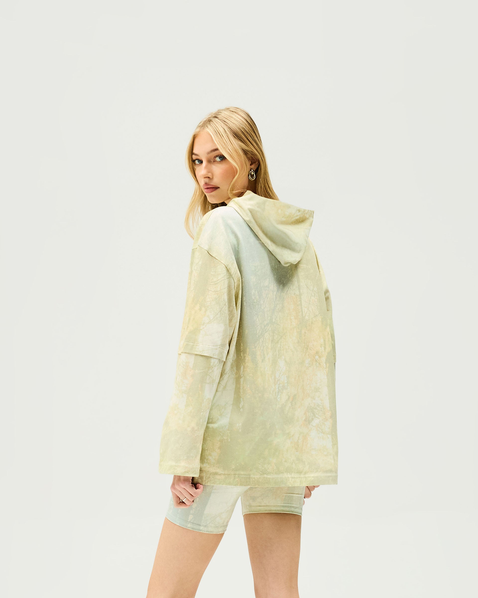 Hideaway Hooded T-Shirt - Forest Print
