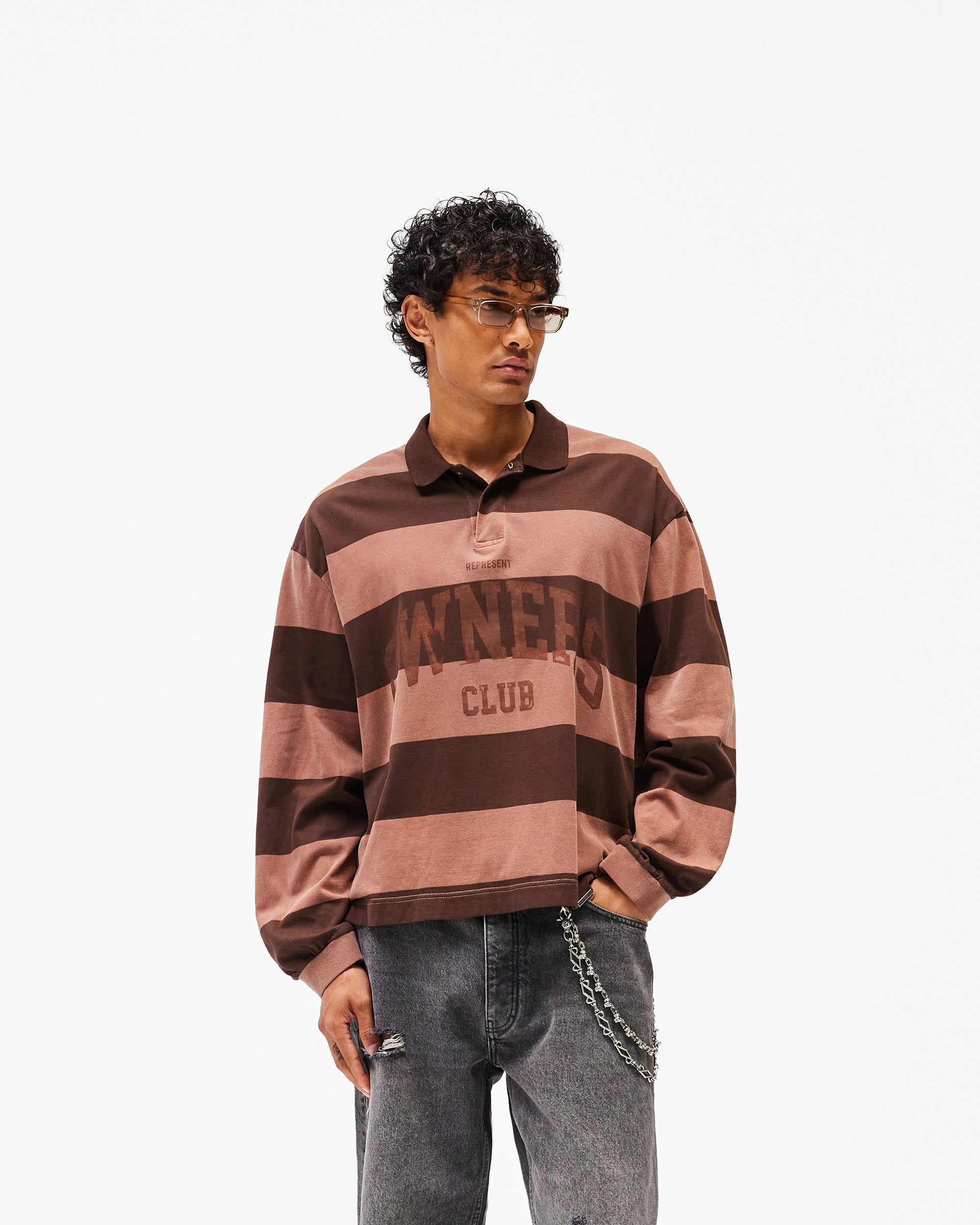 Retro Football Long Sleeve T-Shirt - Shell | REPRESENT