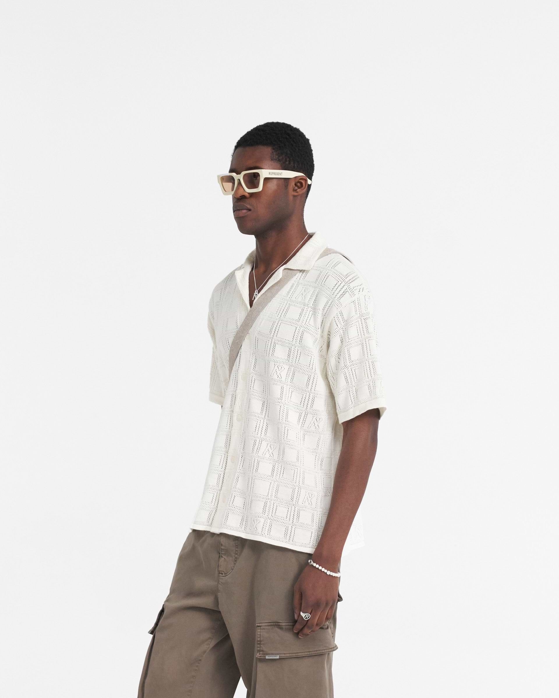 Lace Knit Shirt - Black | REPRESENT