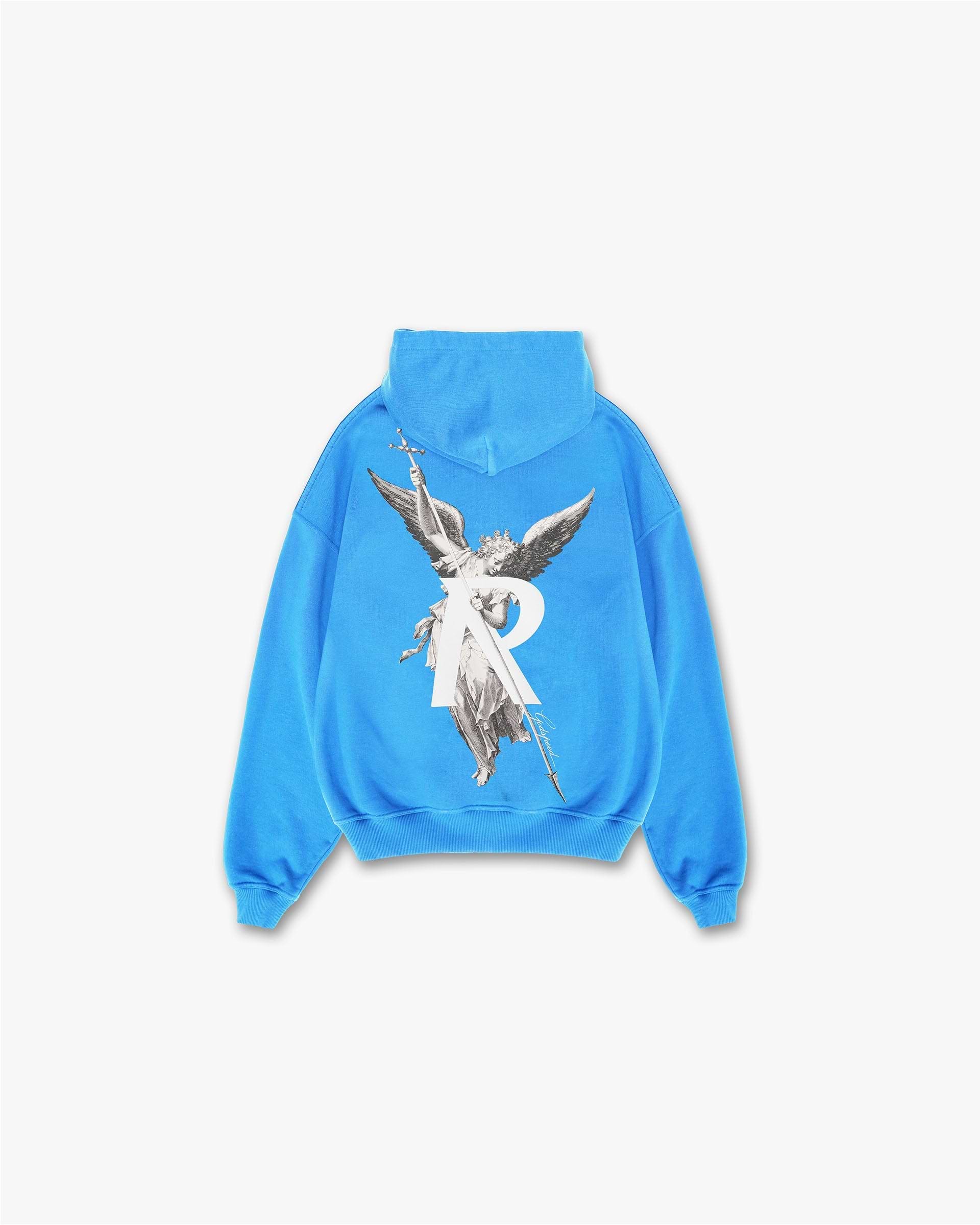 Dusty blue champion hoodie discount