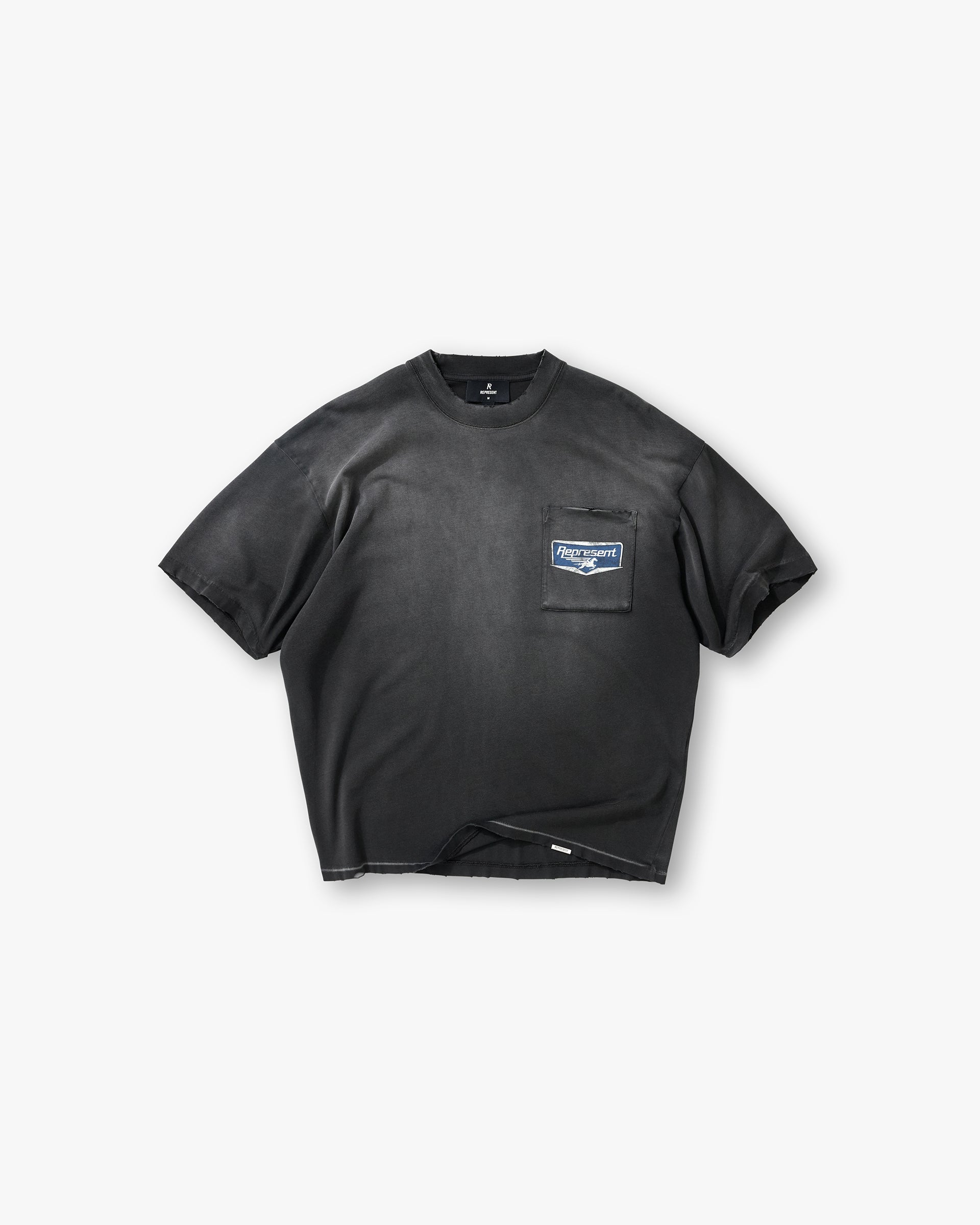 Chrome Flight T-Shirt Stained Black | Spring Summer T Shirts