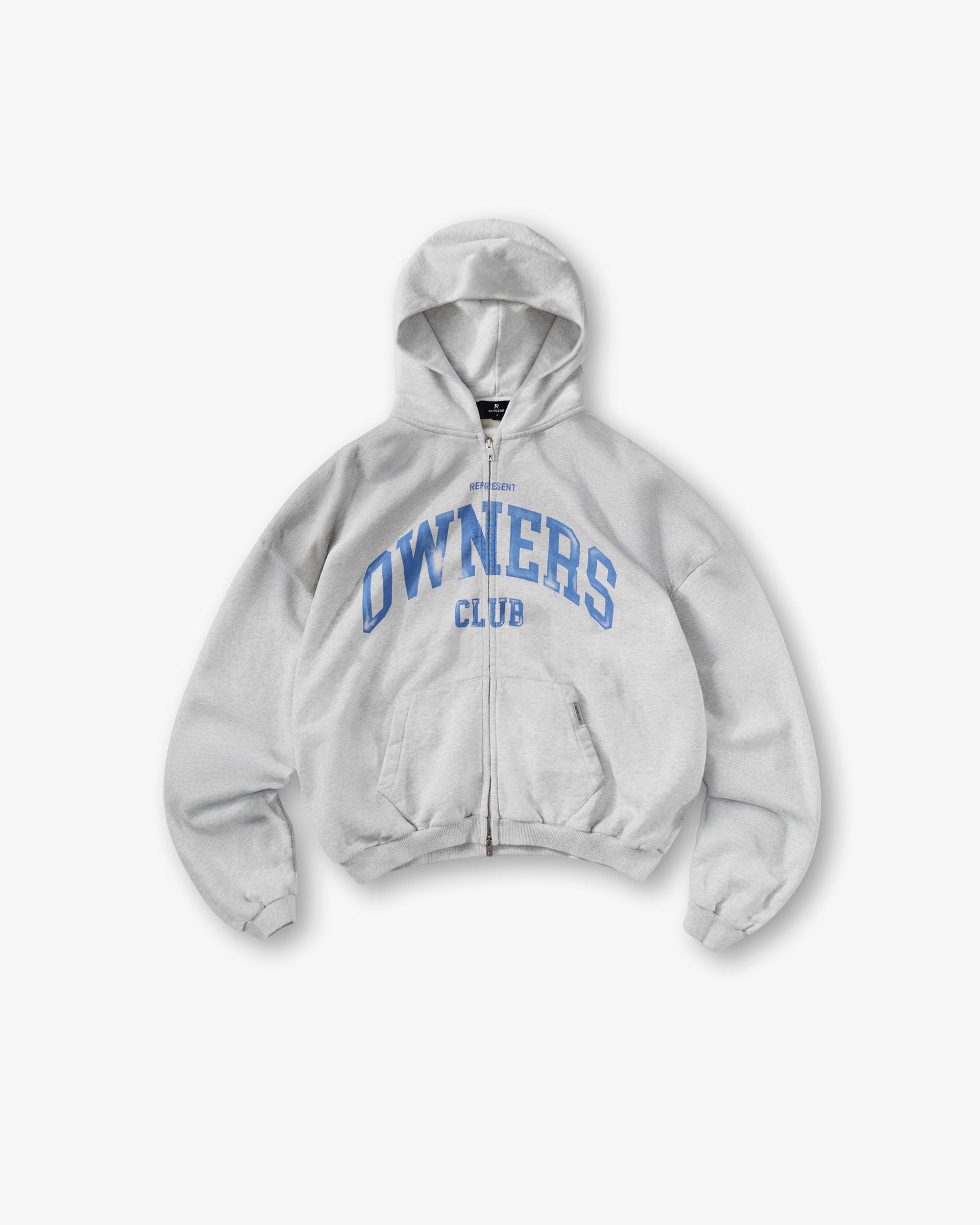 Owners' Club Zip Hoodie | Ash Grey | REPRESENT