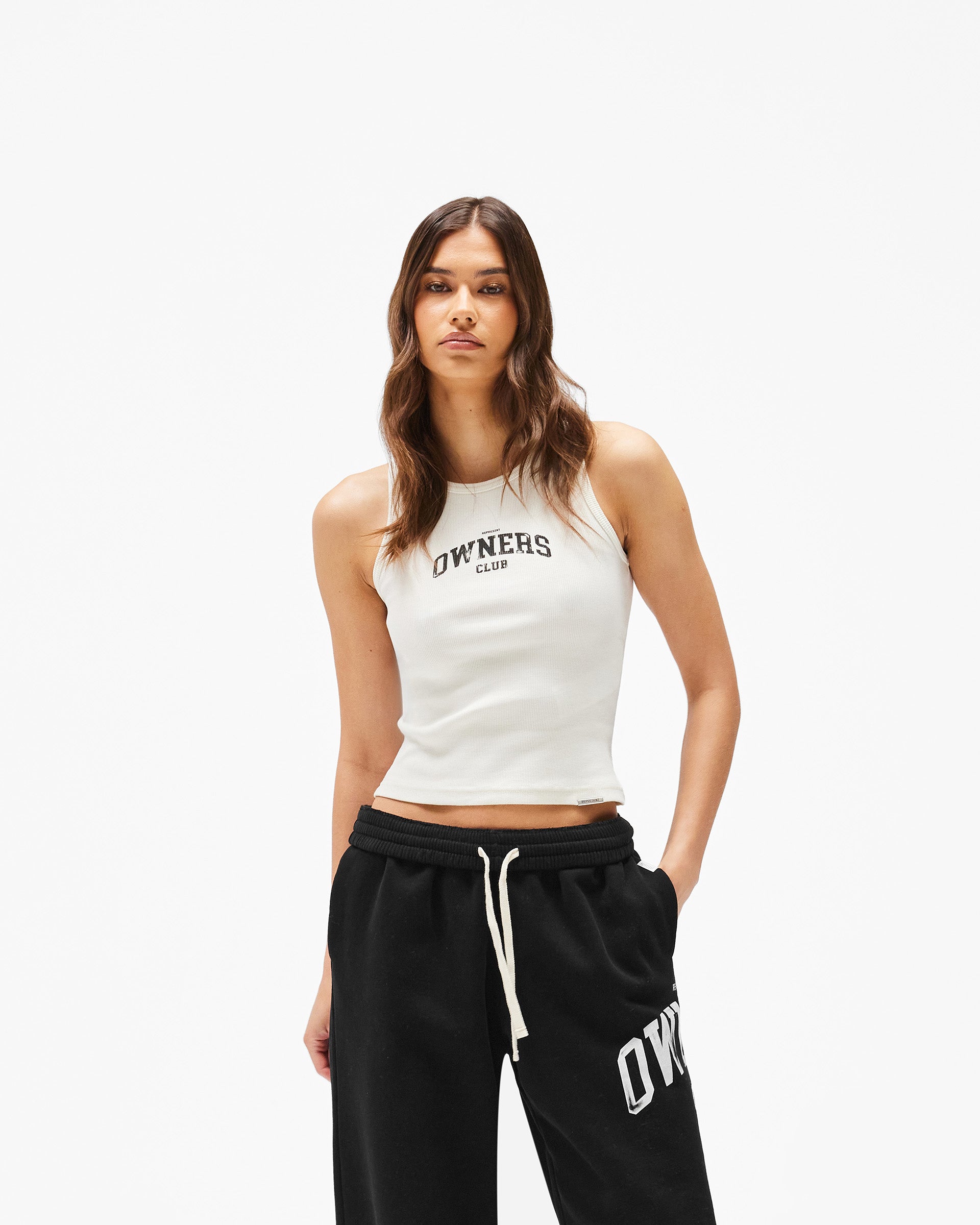Owners Club Rib Vest Chalk | Womens Vests SS26 | REPRESENT