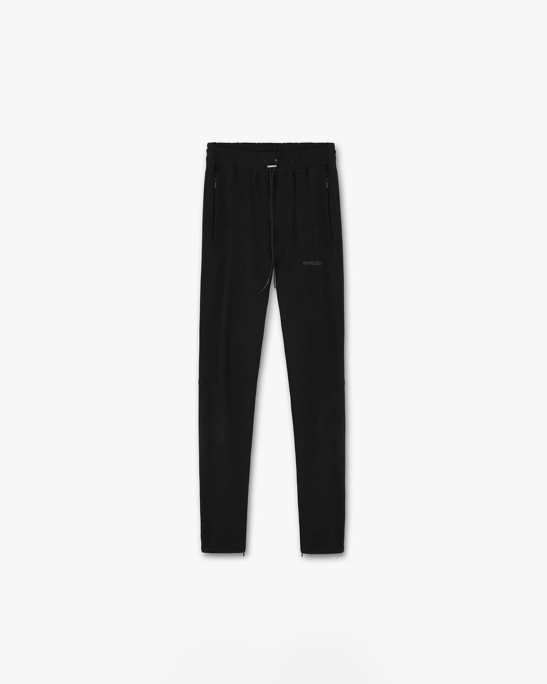 Blank Zip Sweatpant - All Black