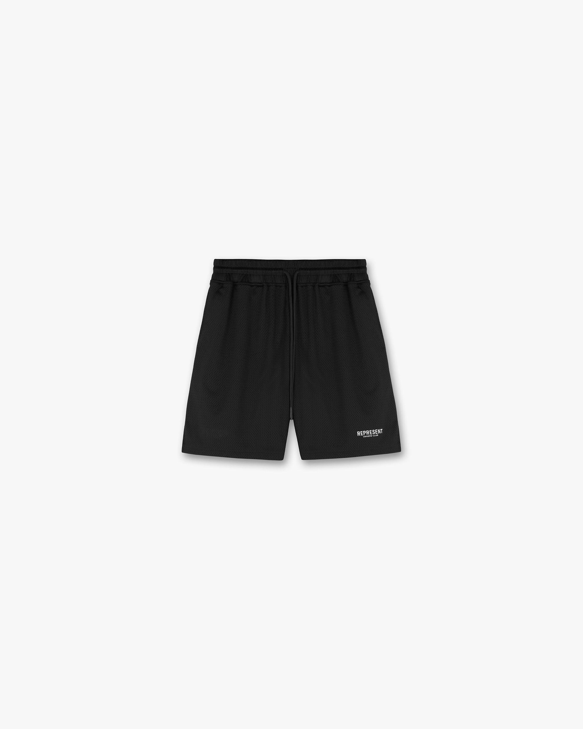 Represent Owners Club Mesh Shorts - SCHWARZ