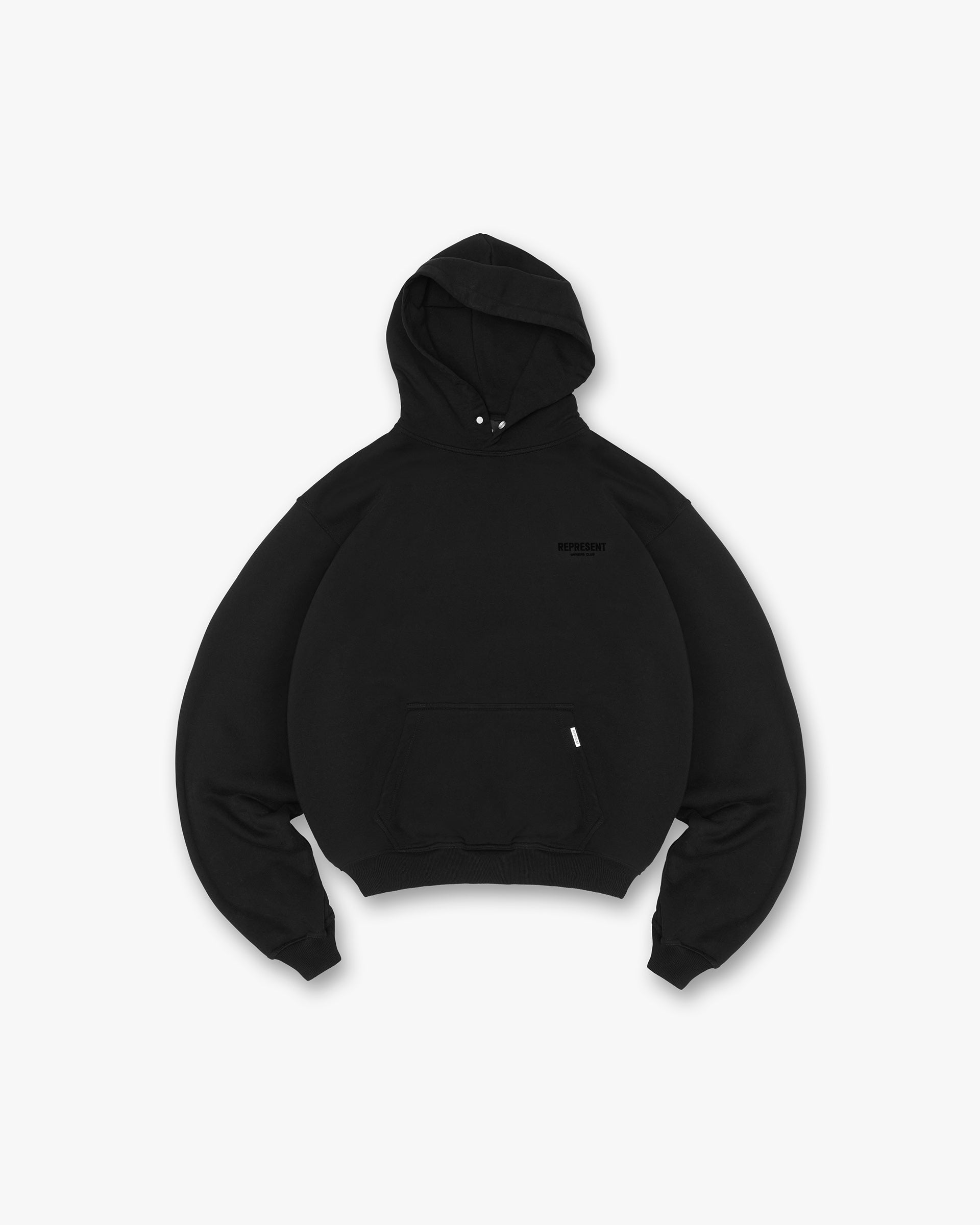 Represent Owners Club Flocked Hoodie - Schwarz