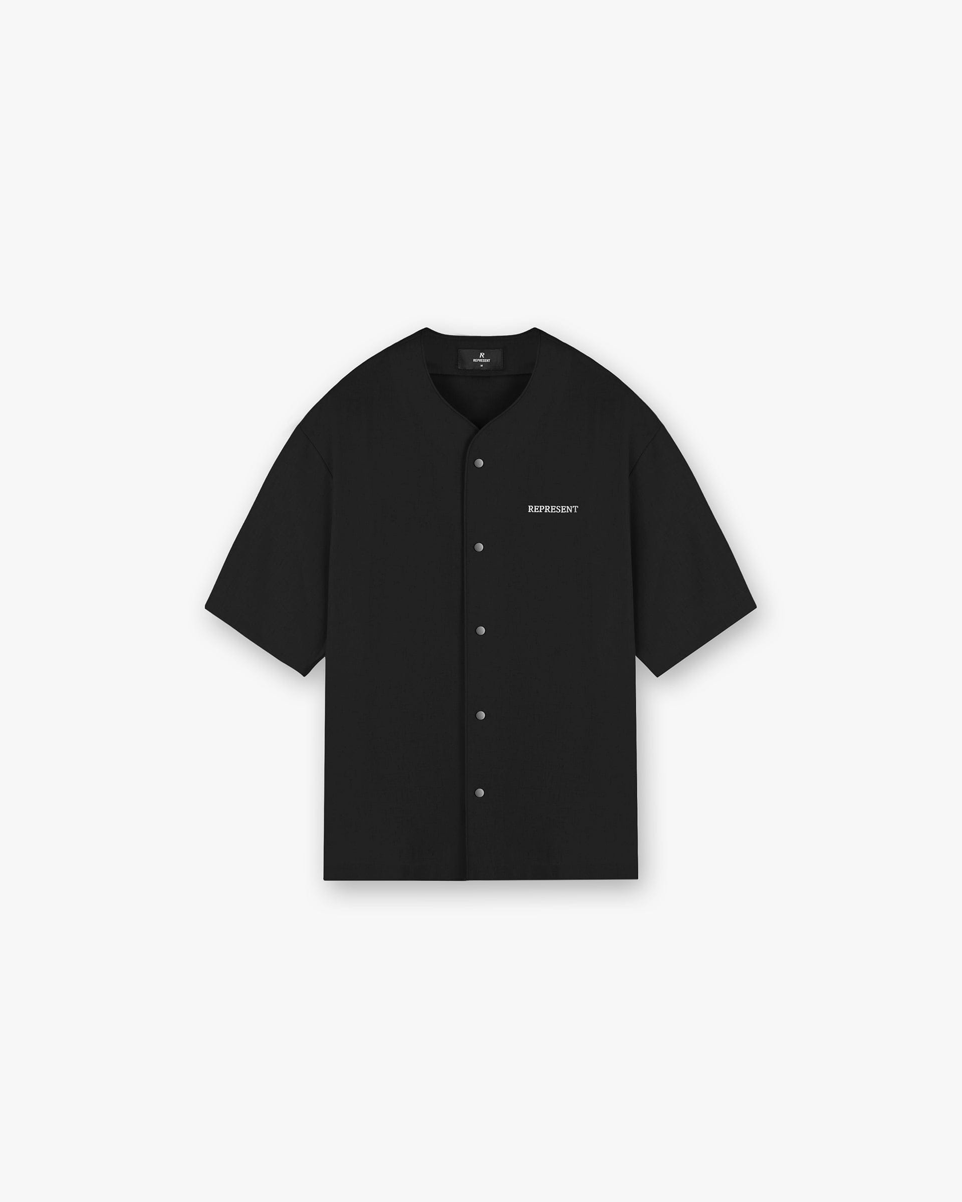 Chemise de baseball - Noir