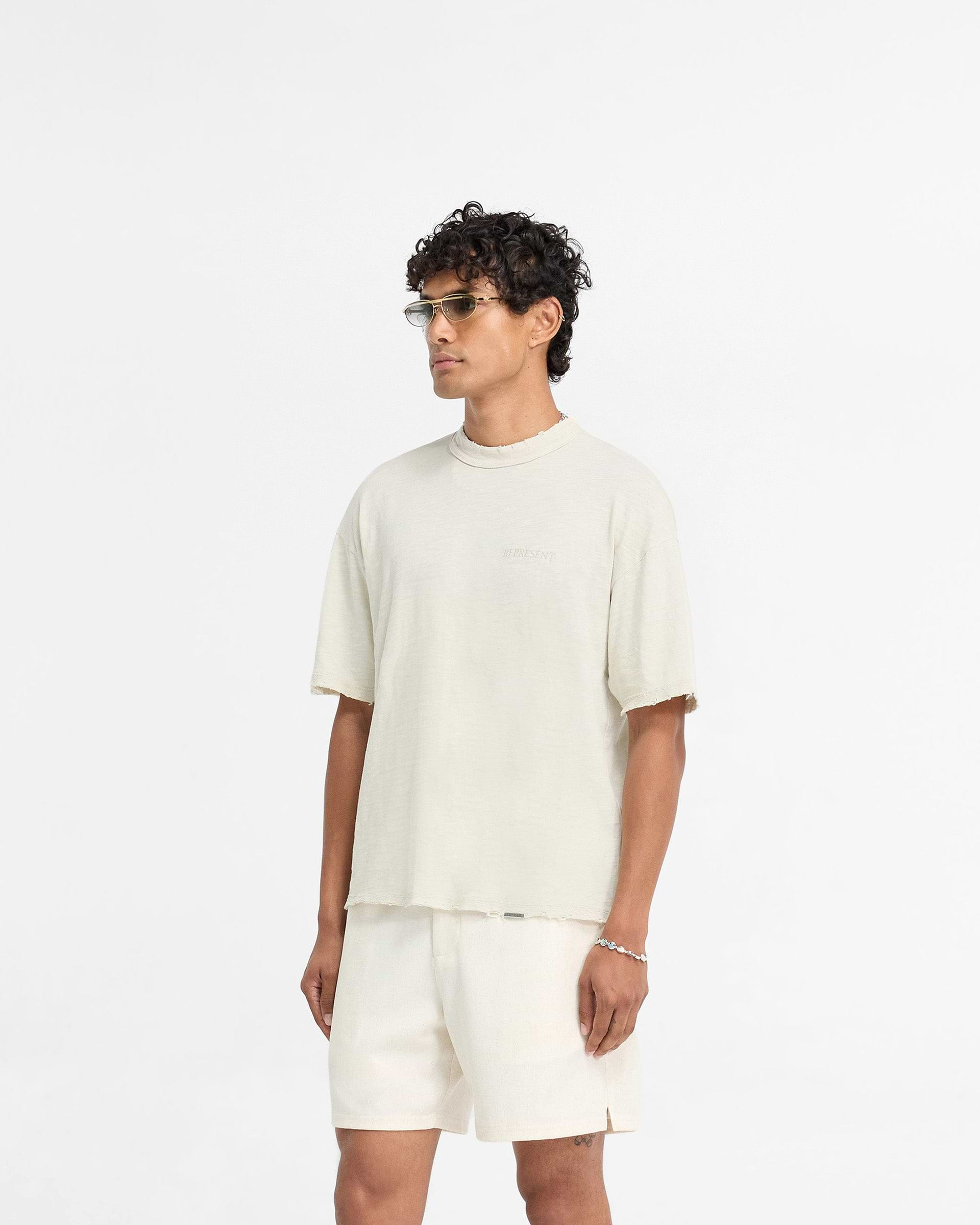 Slub T-Shirt - White Sand