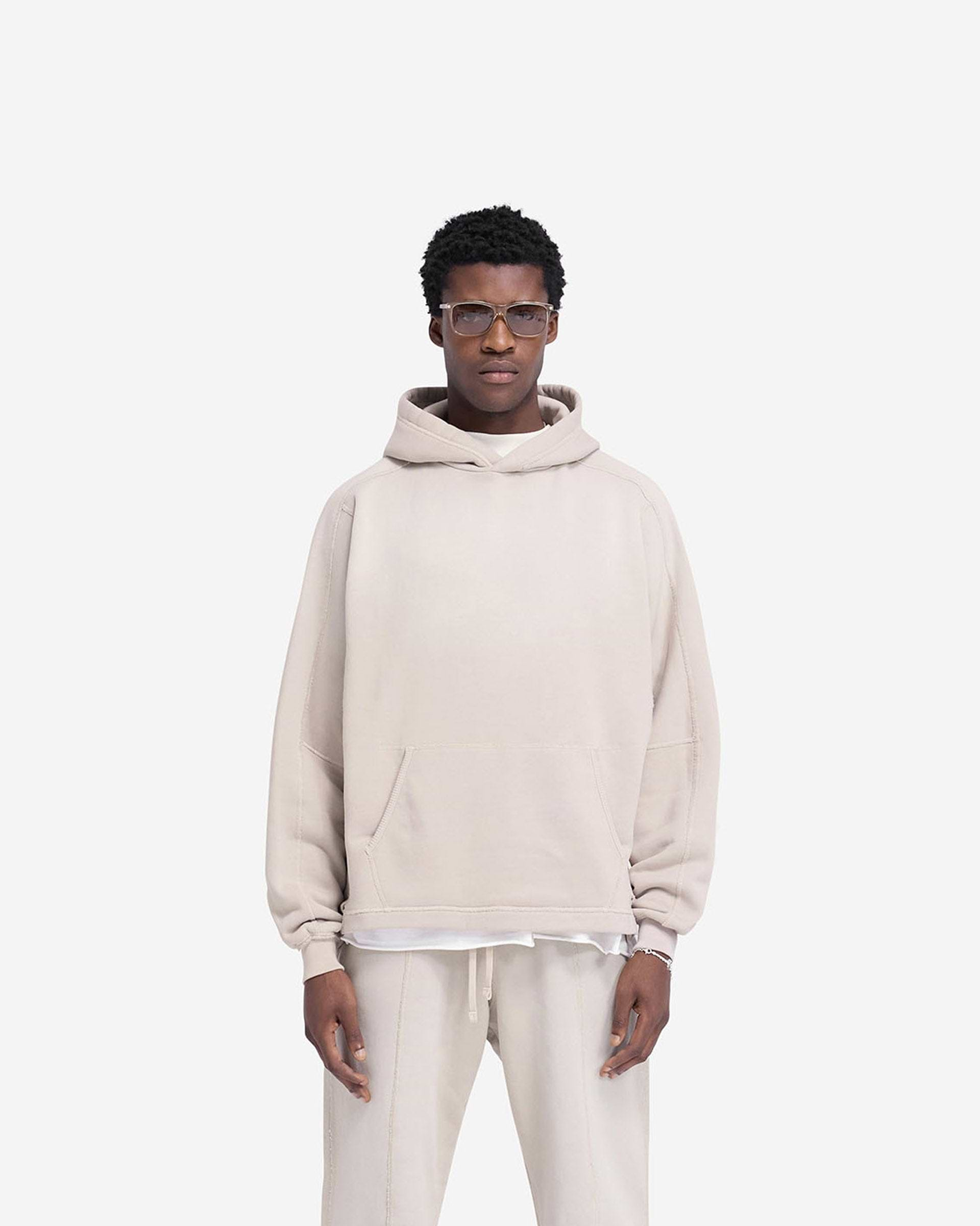 Stepped Hem Hoodie - Avoine