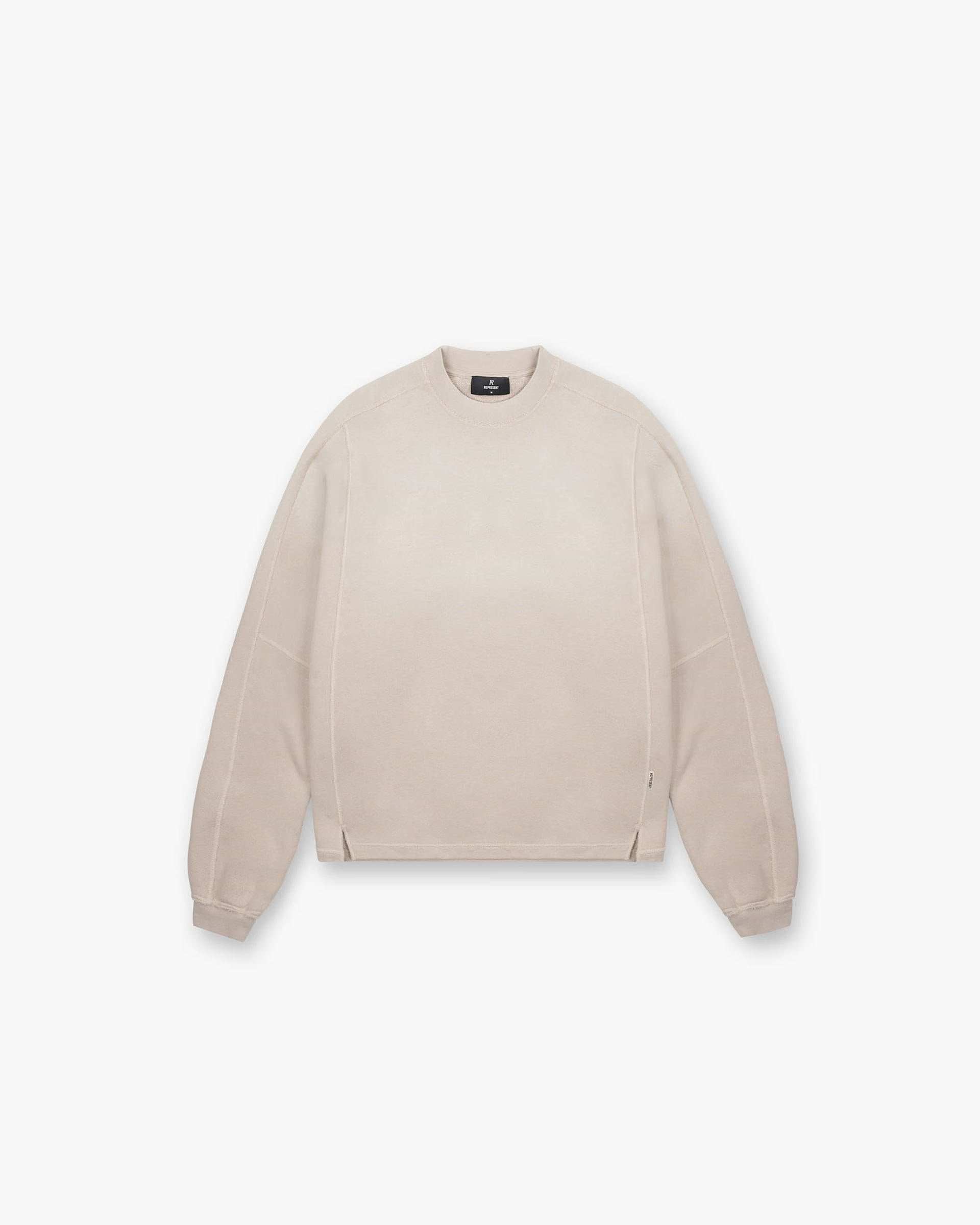 Stepped Hem Sweatshirt - Avoine