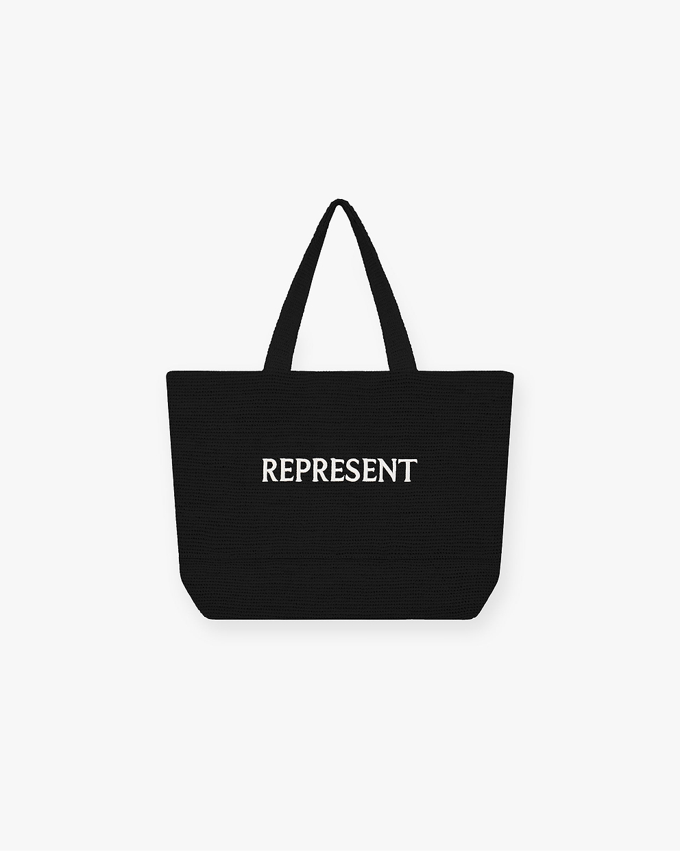 Raffia Tote Bag - Jet Black